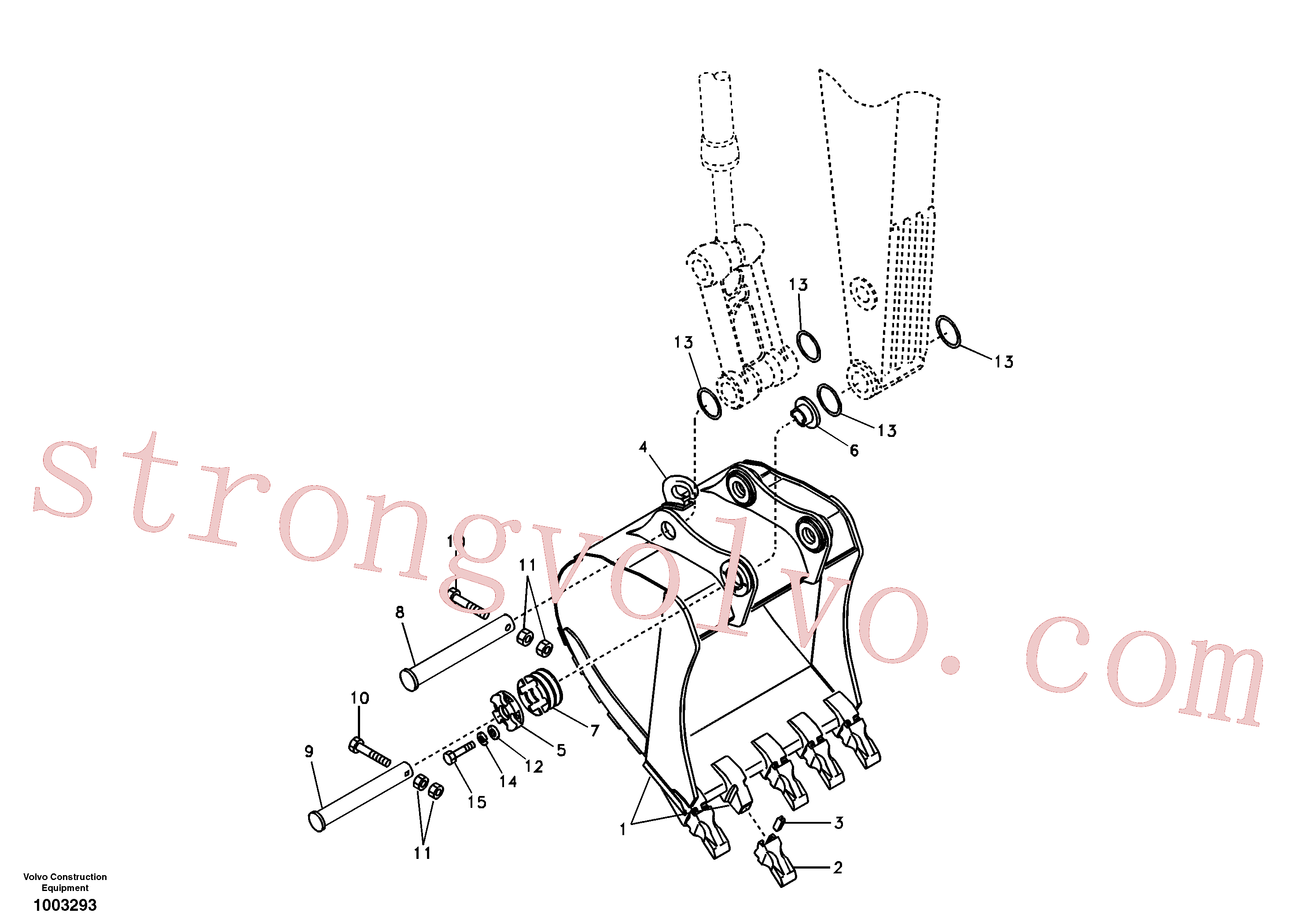VOE14555110 Volvo Balde(1003293 Montagem)