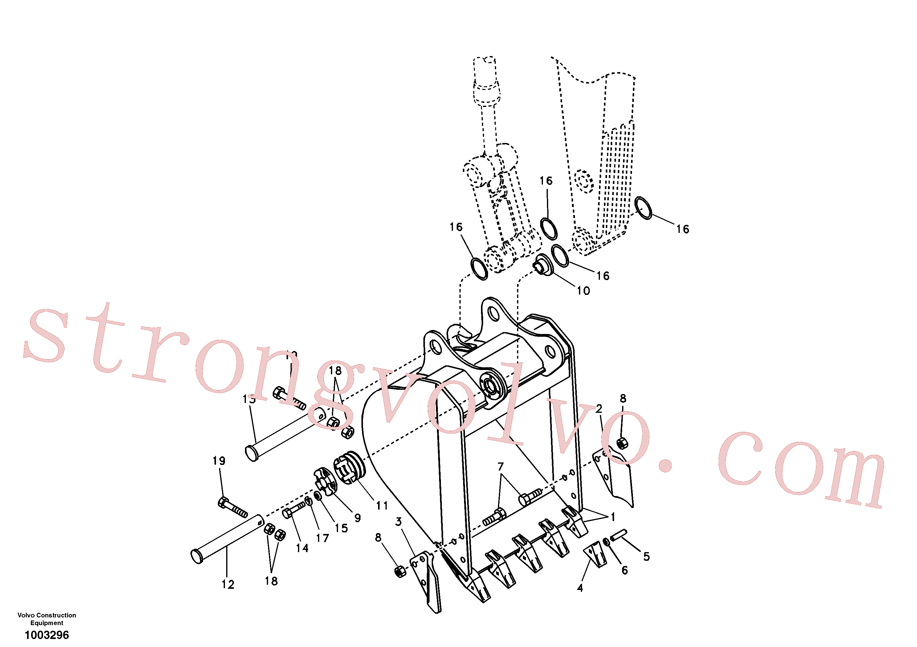 VOE14527864 Volvo Baldes para longo alcance(1003296 Montagem)