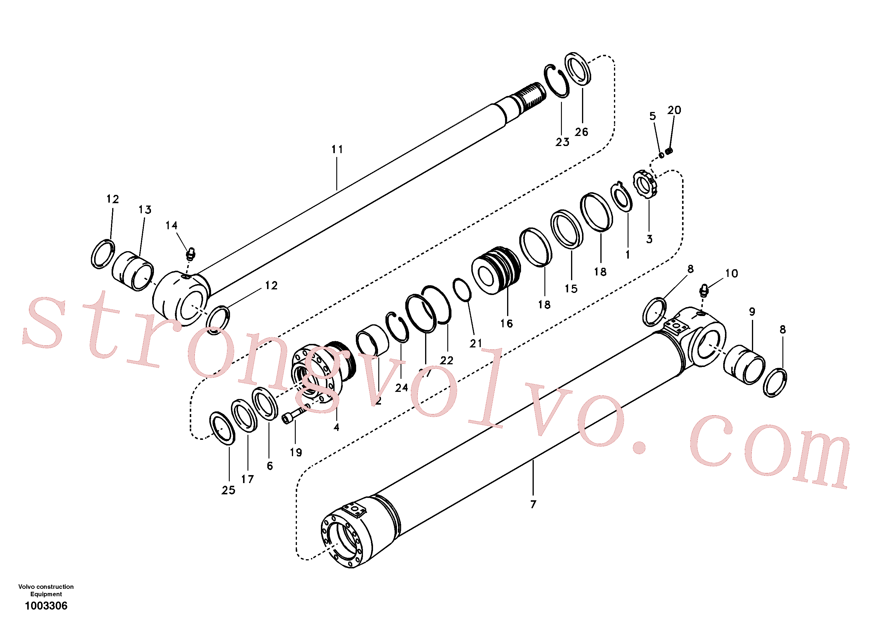 VOE14514663 Bushing Inscreva-se para Volvo Acessórios para escavadeira