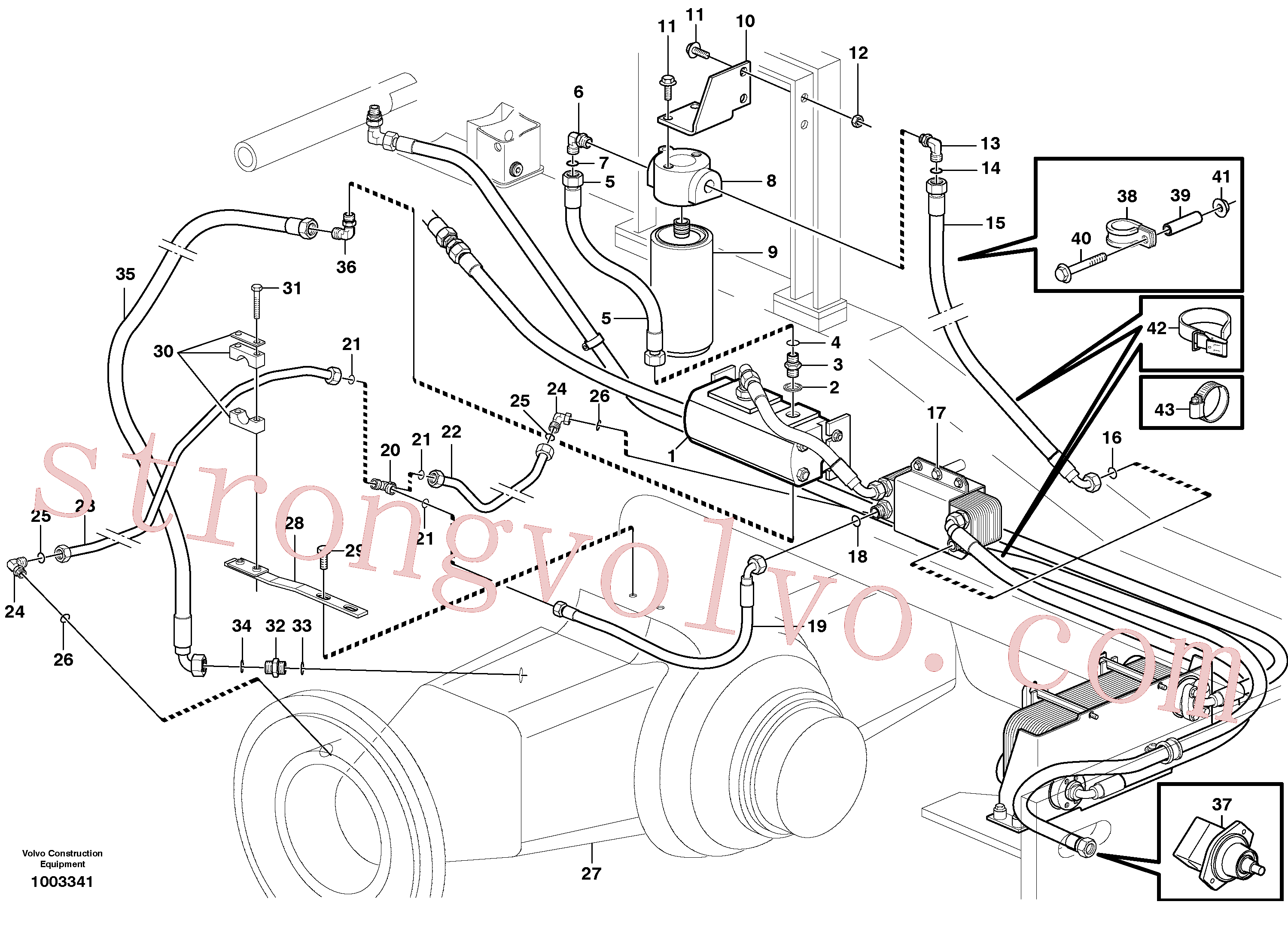 Volvo Acessórios para escavadeira VOE935034 Cotovelo Acessórios
