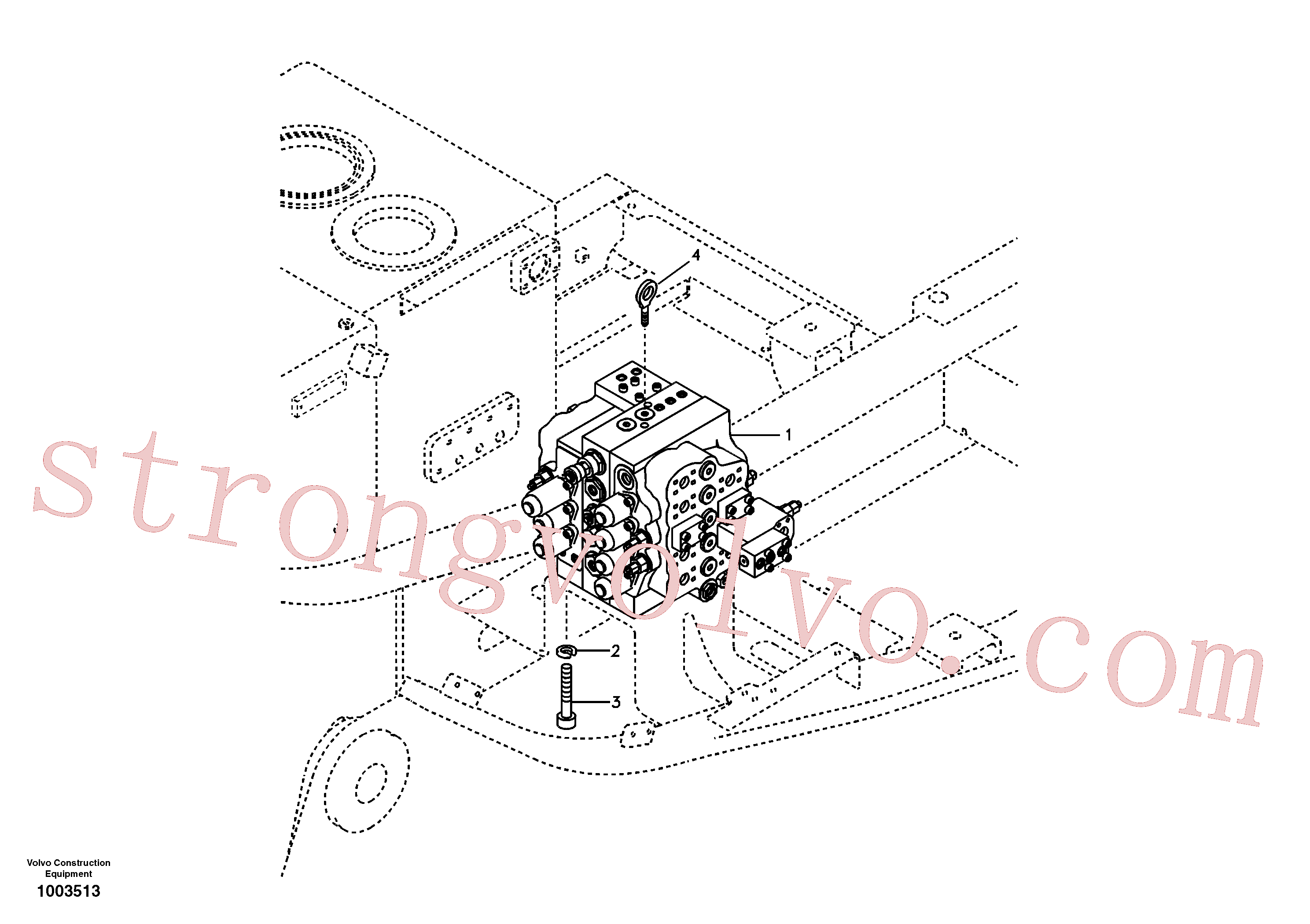 VOE14880556 Parafuso olhal Volvo escavadeira