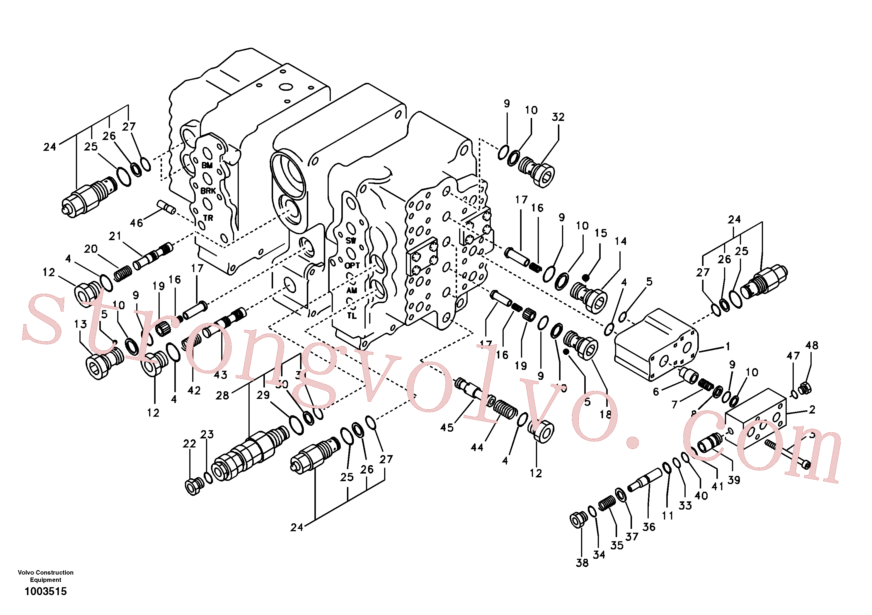 Volvo SA8230-00660 Parafuso Volvo Acessórios para escavadeira