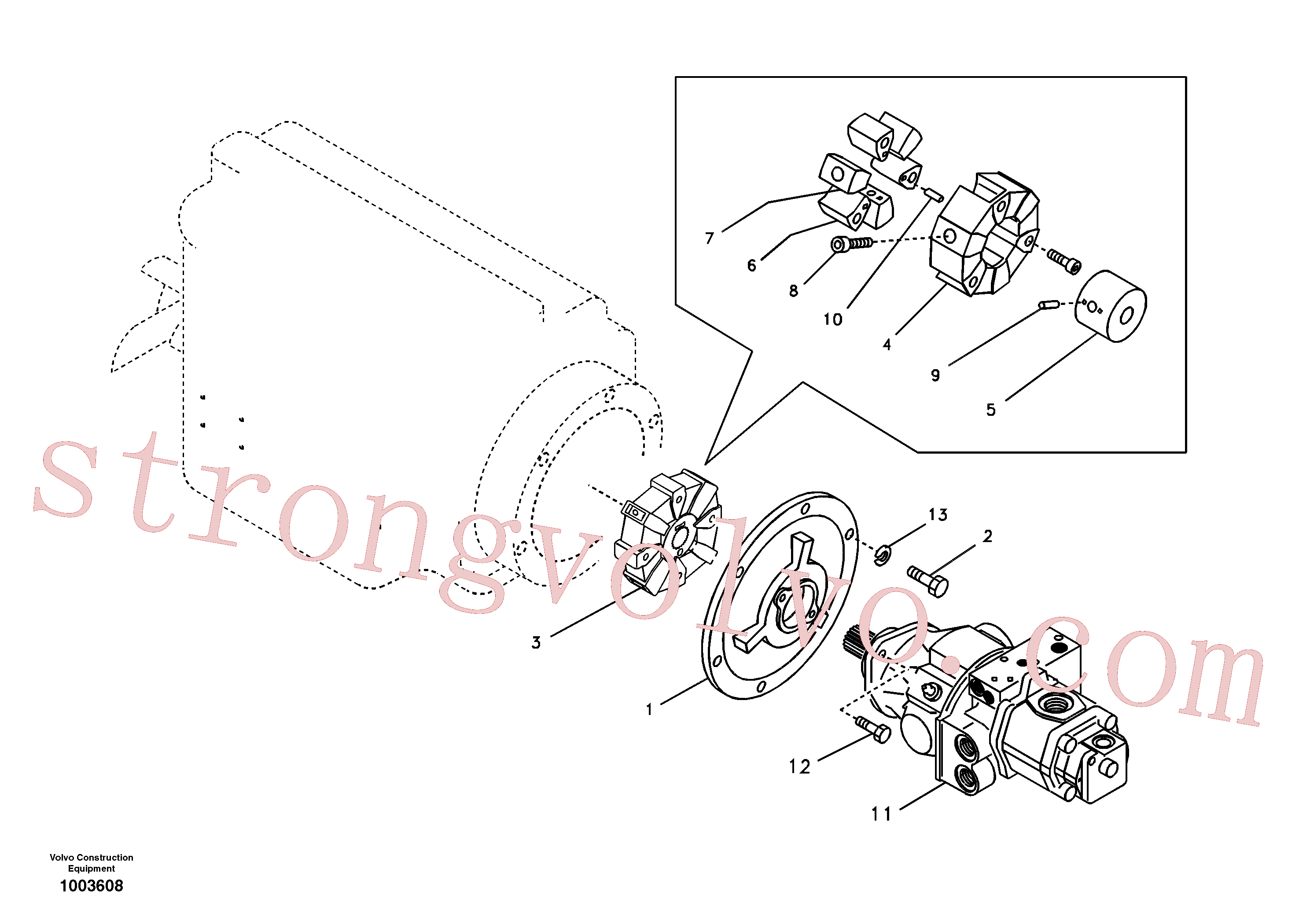 SA1112-30470 Clutch Volvo escavadeira