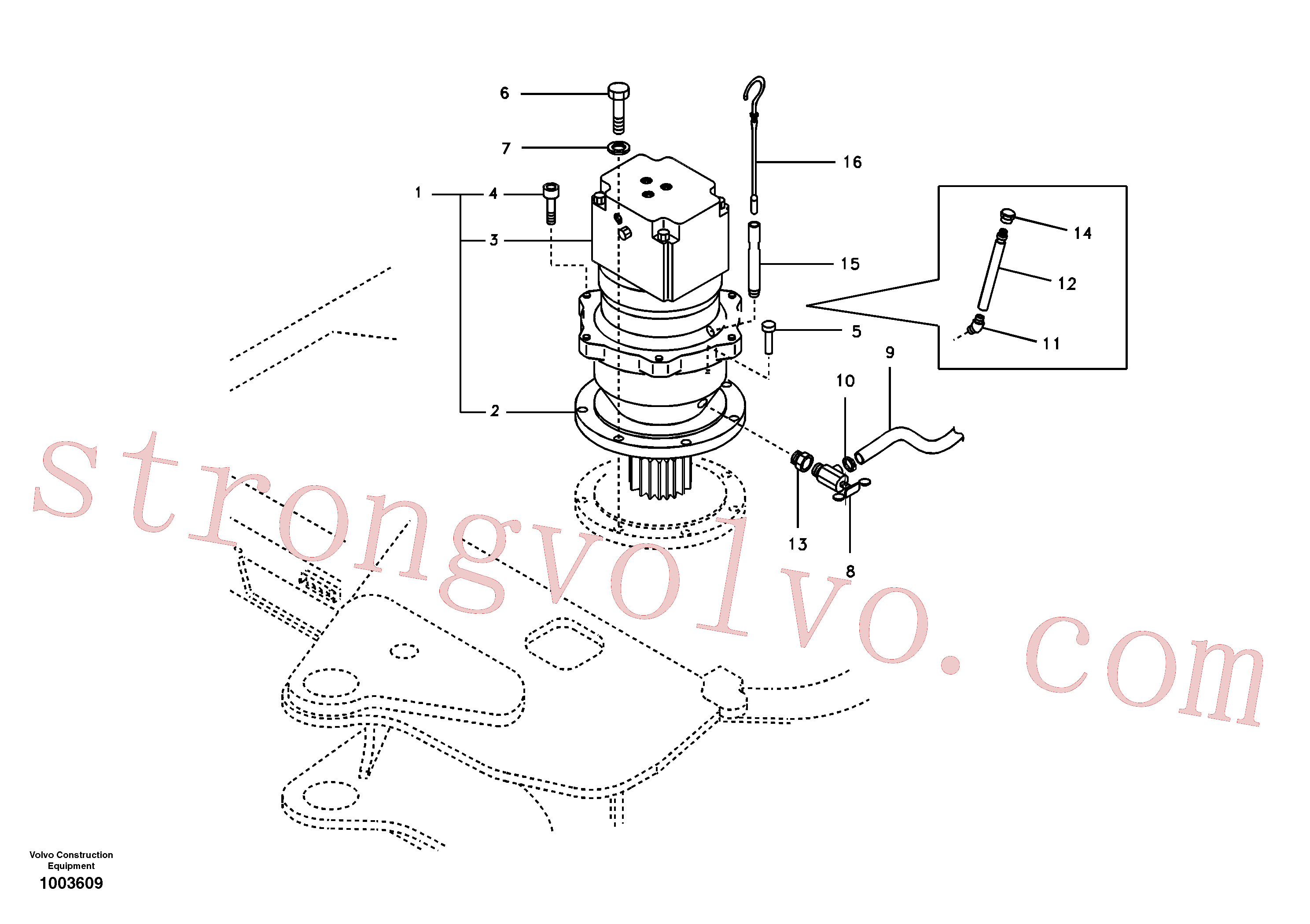 Volvo VOE14513823 Pipe Volvo Acessórios para escavadeira