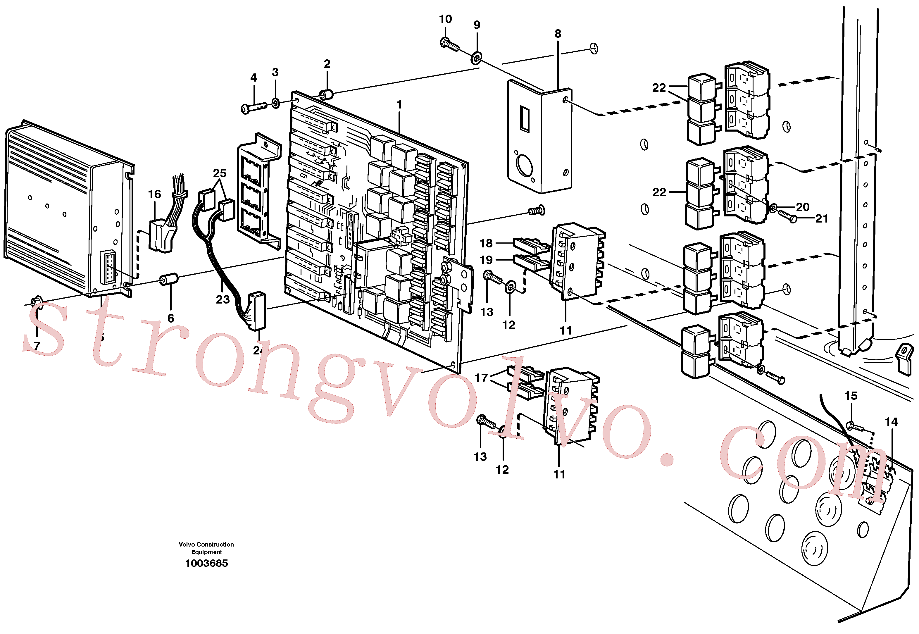 VOE13948746 Volvo Caixa de derivação eléctrica(1003685 Montagem)