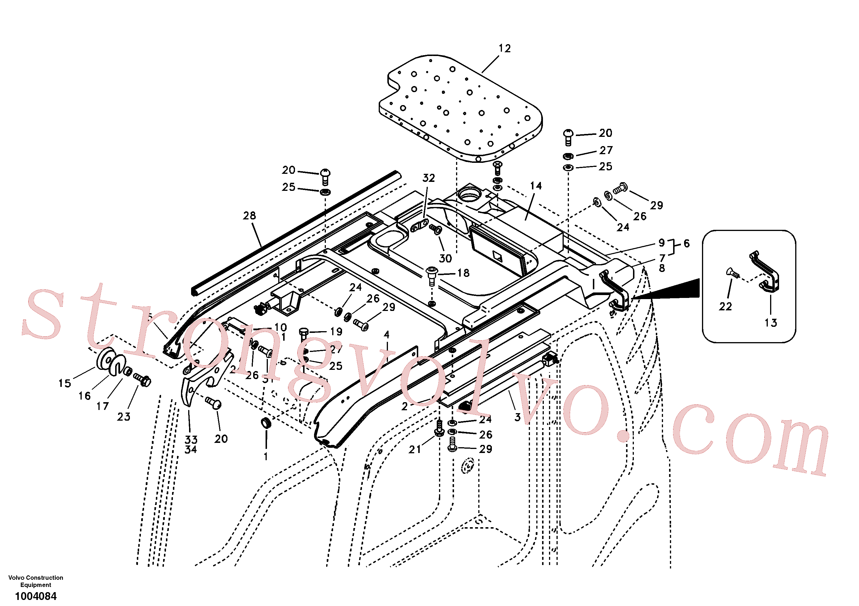 VOE969737 Volvo Cabina do operador(1004084 Montagem)