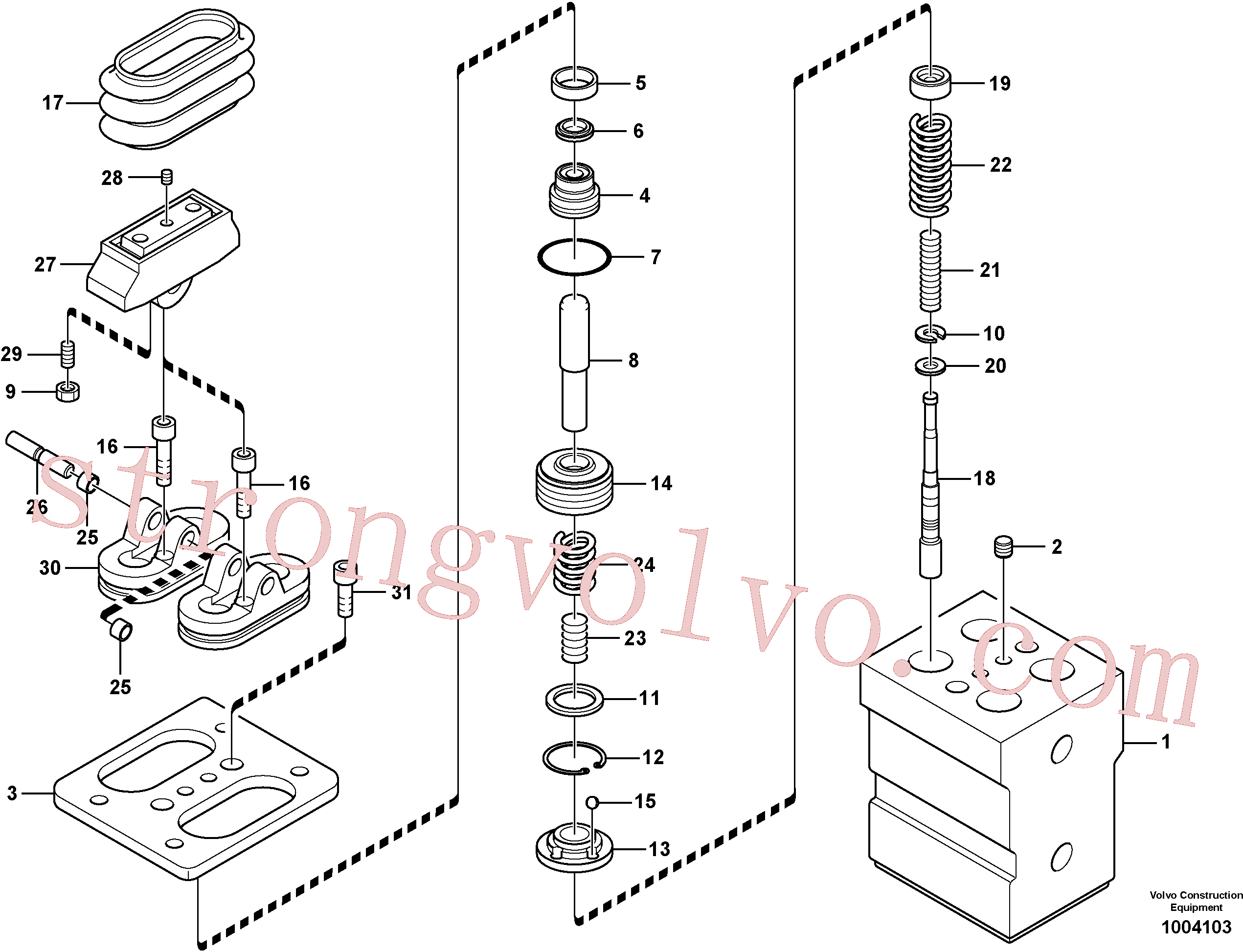 Volvo Montagem VOE14516636 Spool Acessórios