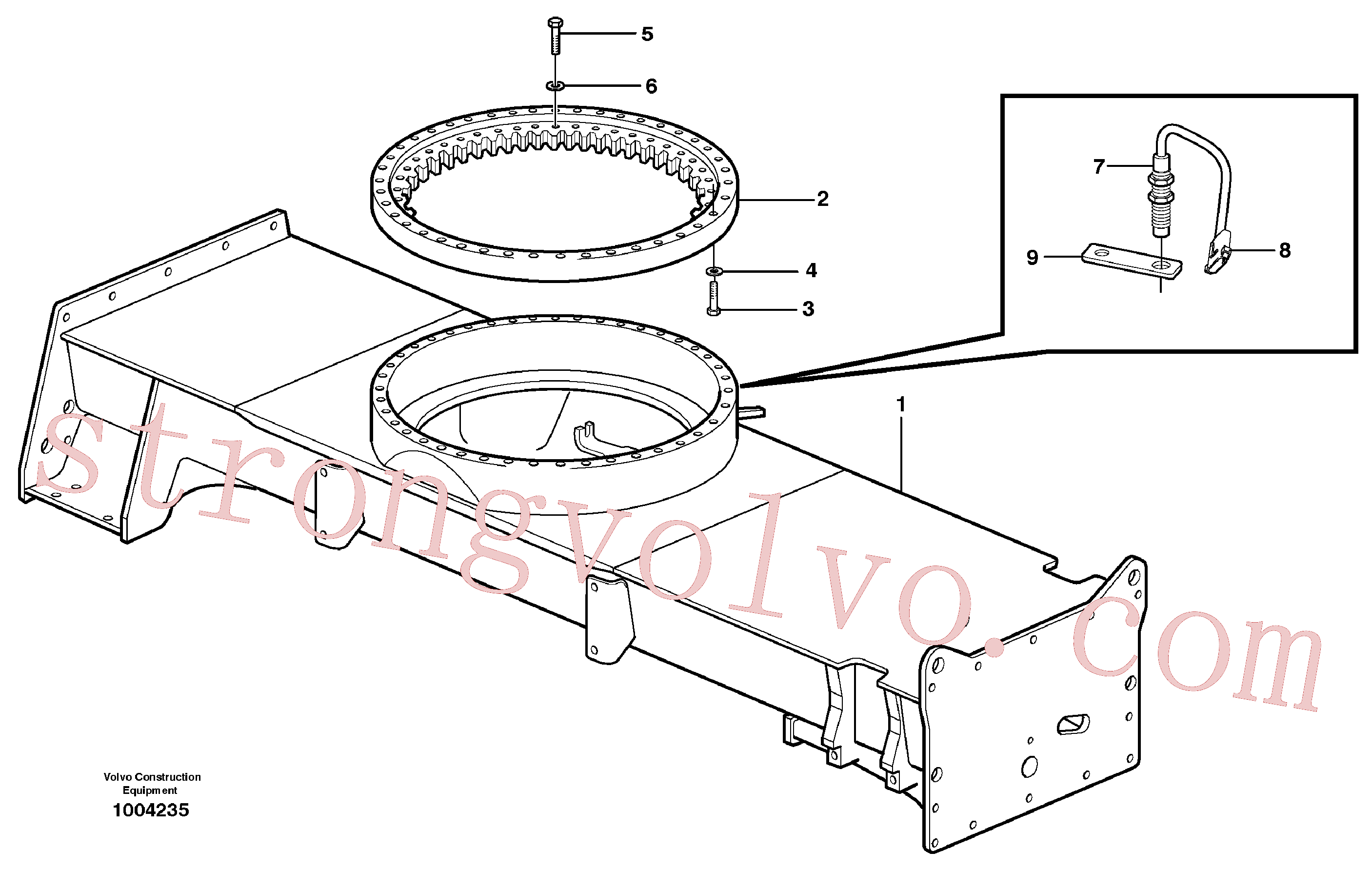 Atacado VOE14371025 Parafuso sextavado Volvo escavadeira