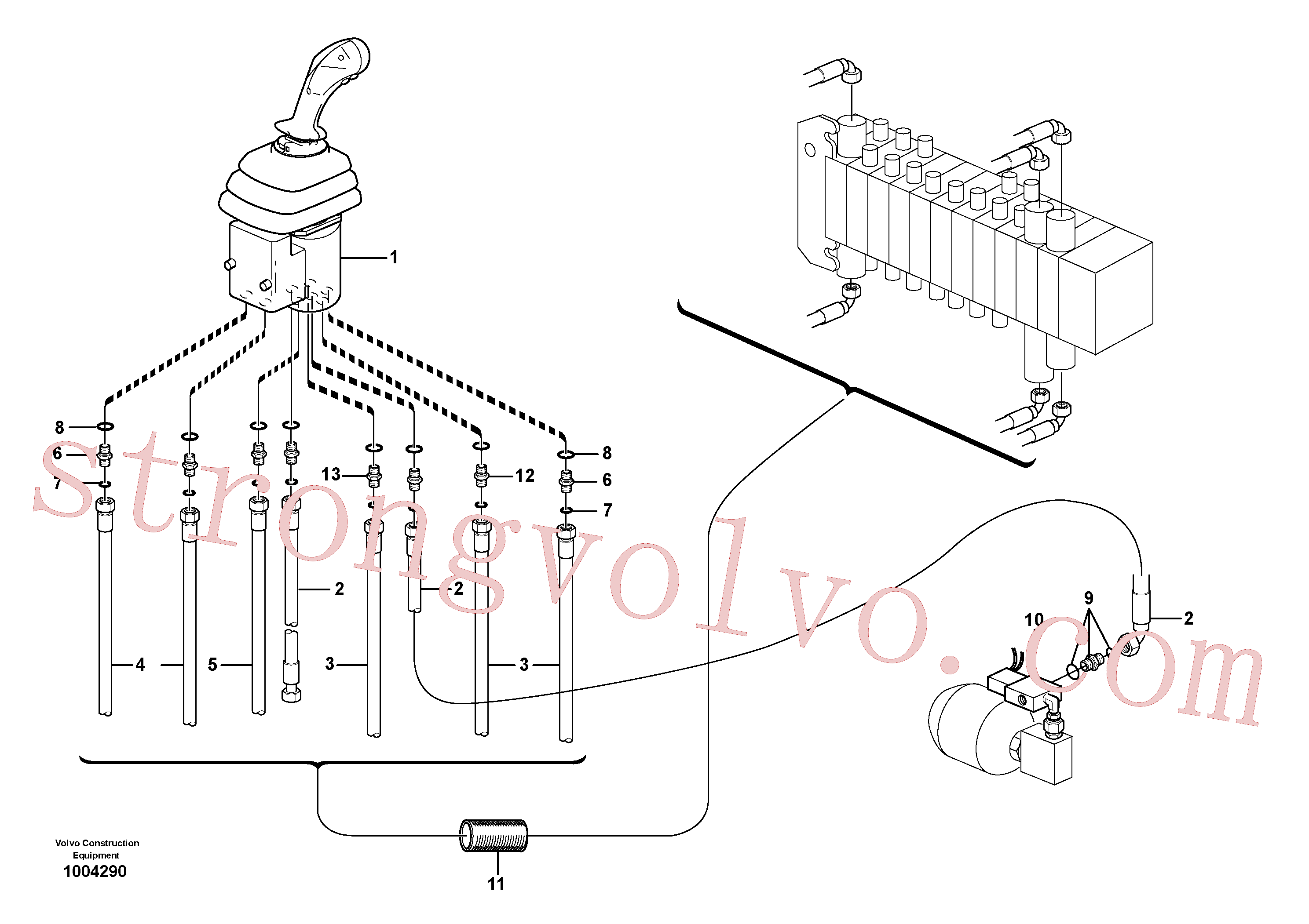 Atacado VOE11802772 Válvula do acelerador Volvo escavadeira