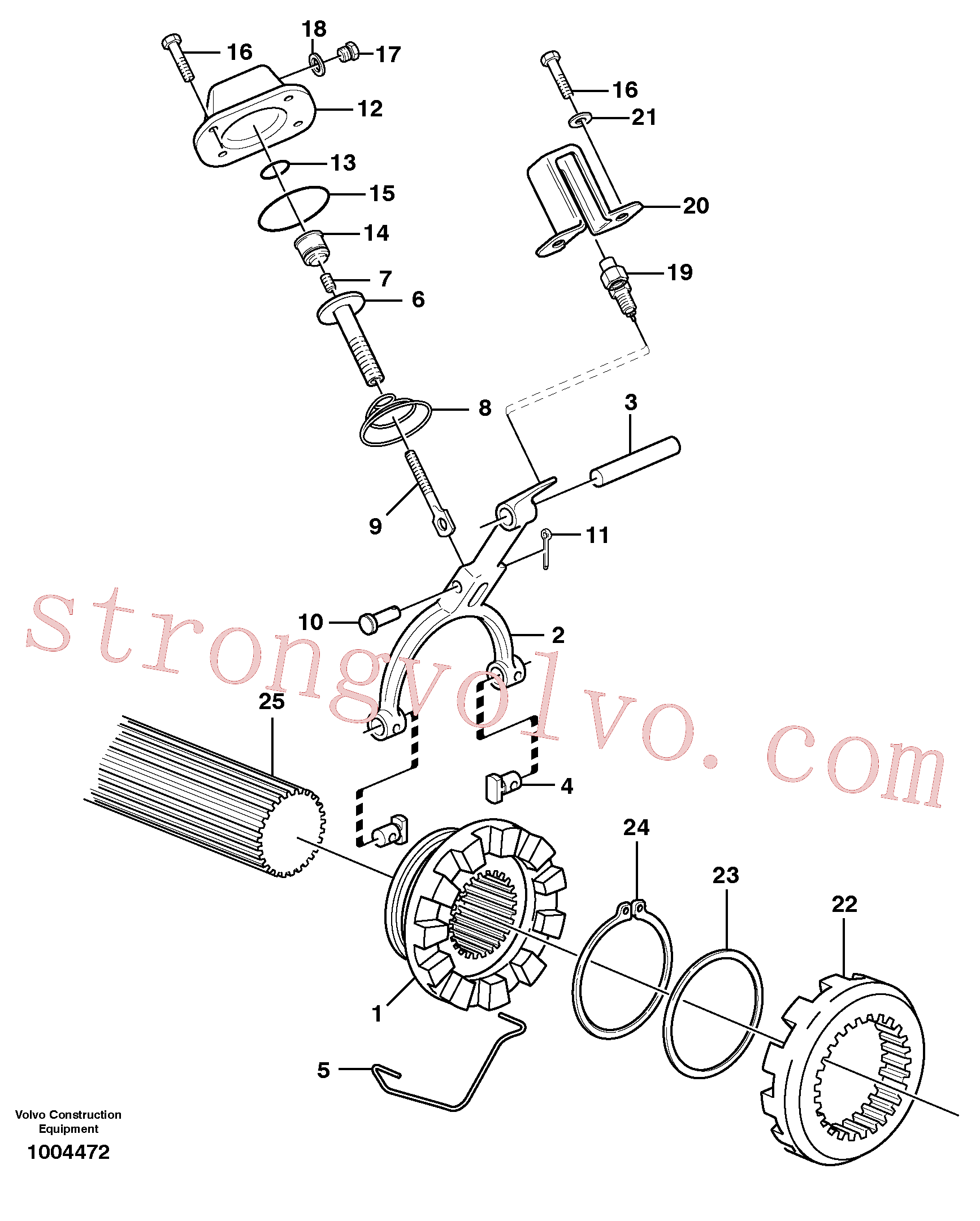 VOE925074 Volvo Bloqueio diferencial(1004472 Montagem)