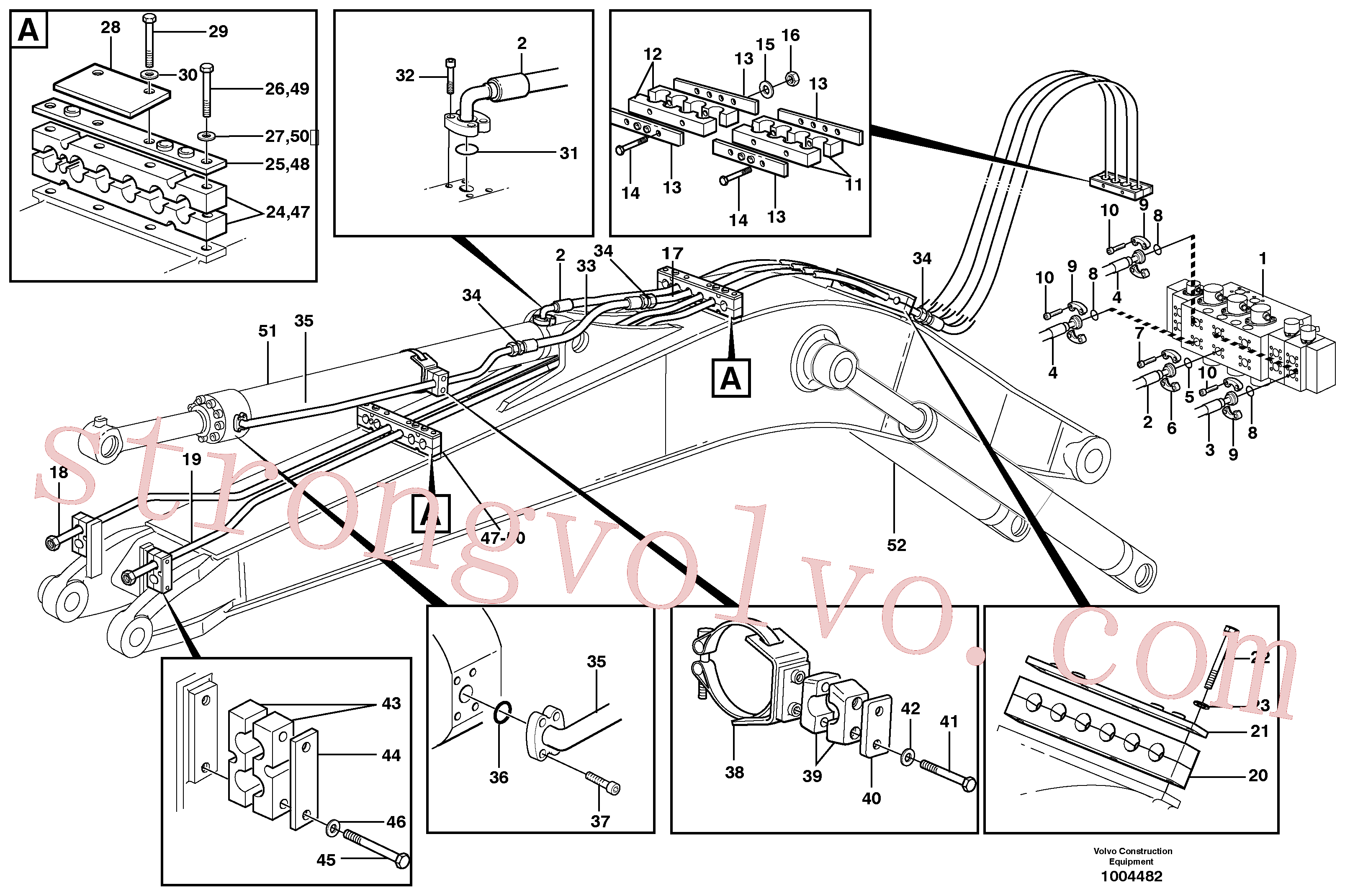 VOE14346765 Tubo Volvo escavadeira