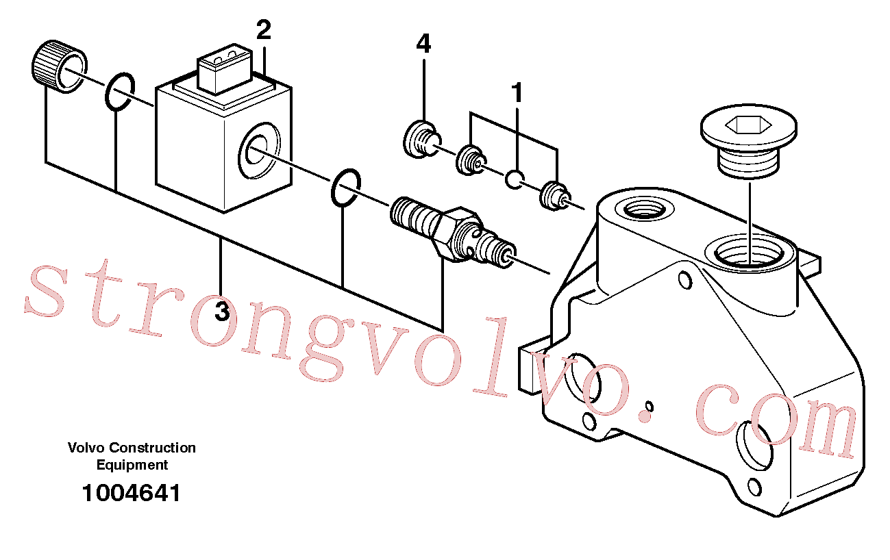 VOE11716488 Volvo Secção da válvula(1004641 Montagem)
