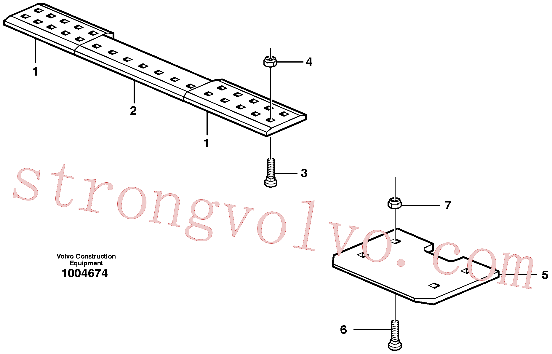 VOE930914 Volvo Bordo aparafusável(1004674 Montagem)