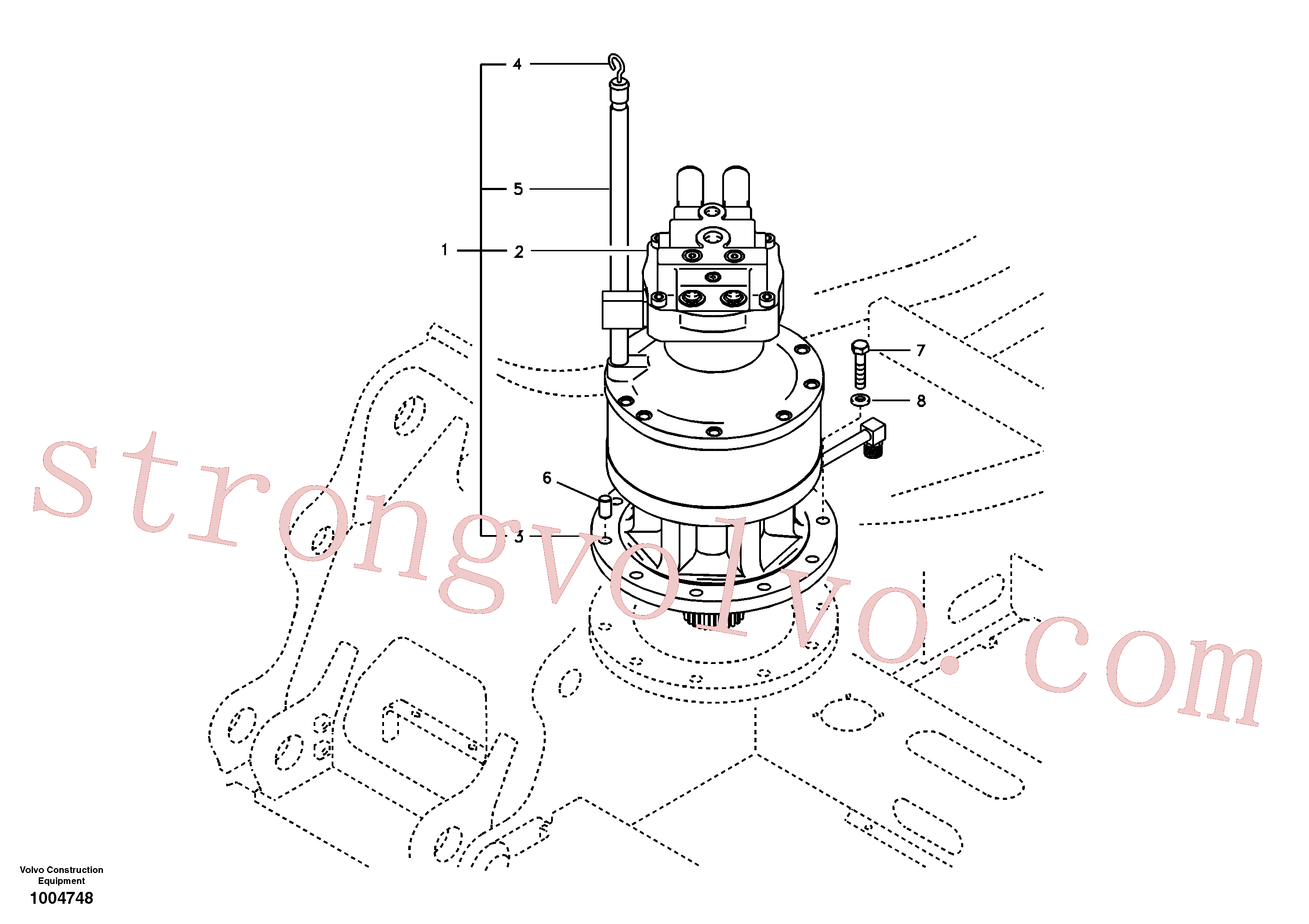 Volvo Montagem VOE14514894 Motor hidráulico Acessórios