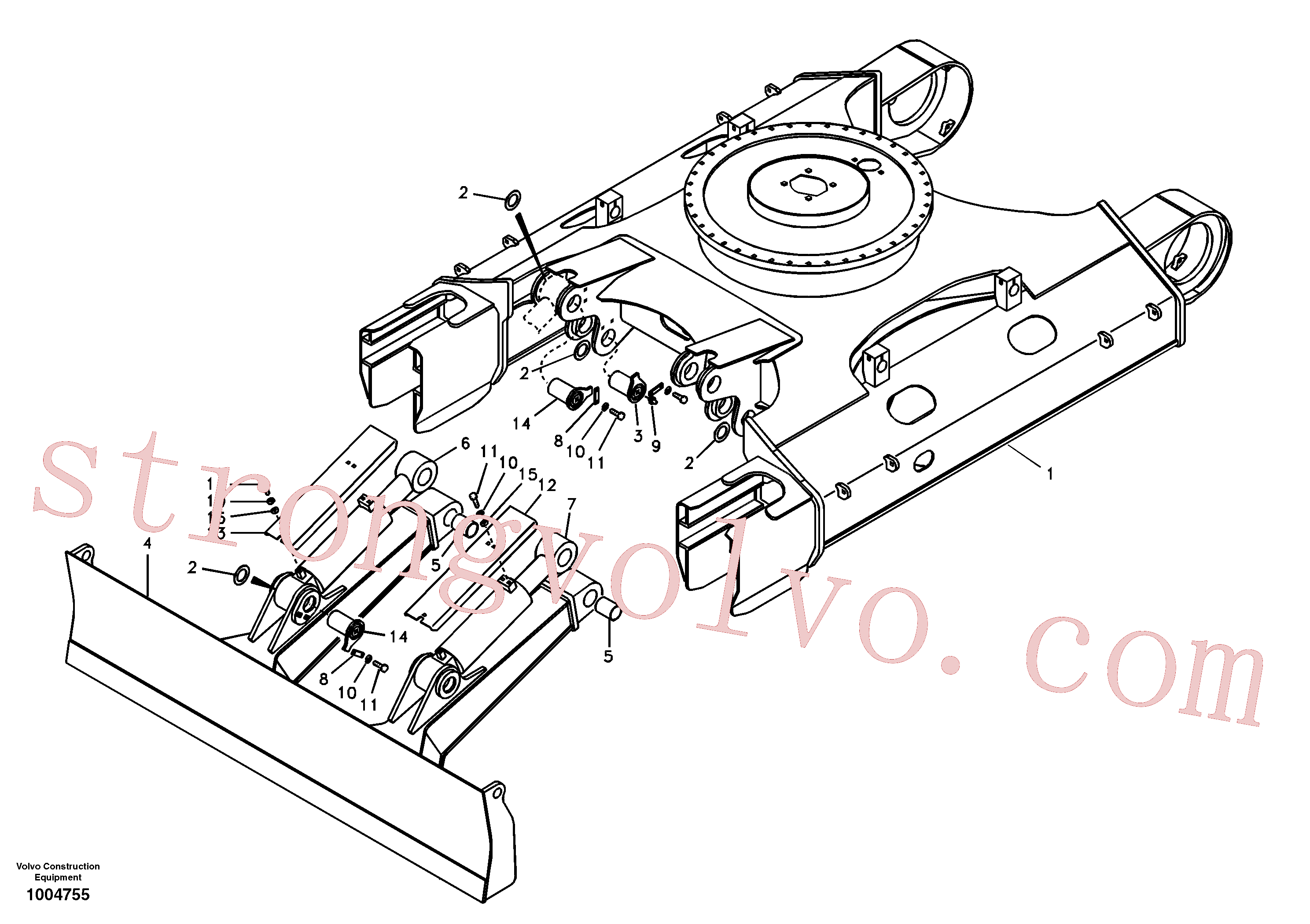 VOE14514388 Volvo Substrutura(1004755 Montagem)