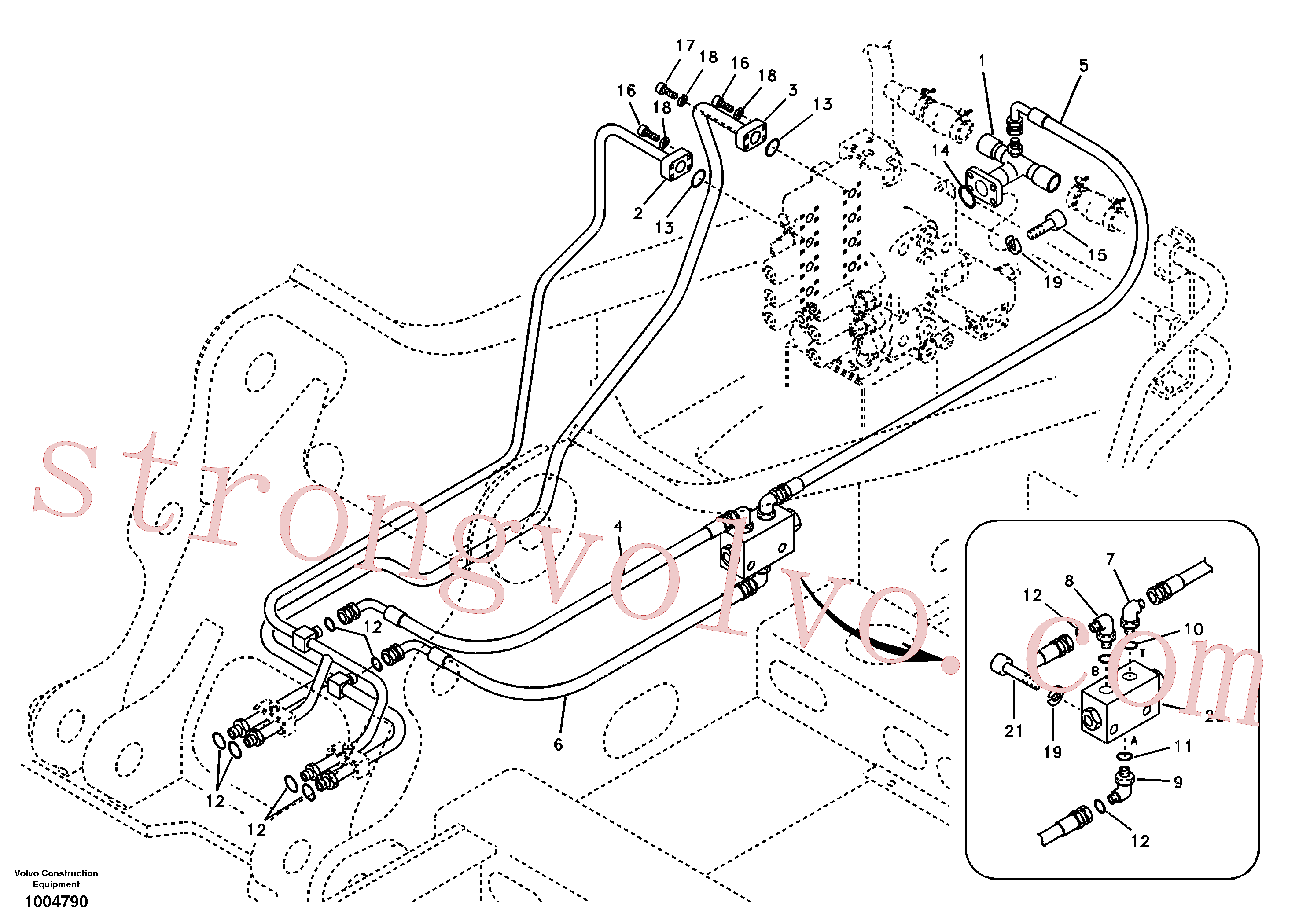 China Made VOE14518153 Válvula Volvo Acessórios para escavadeira