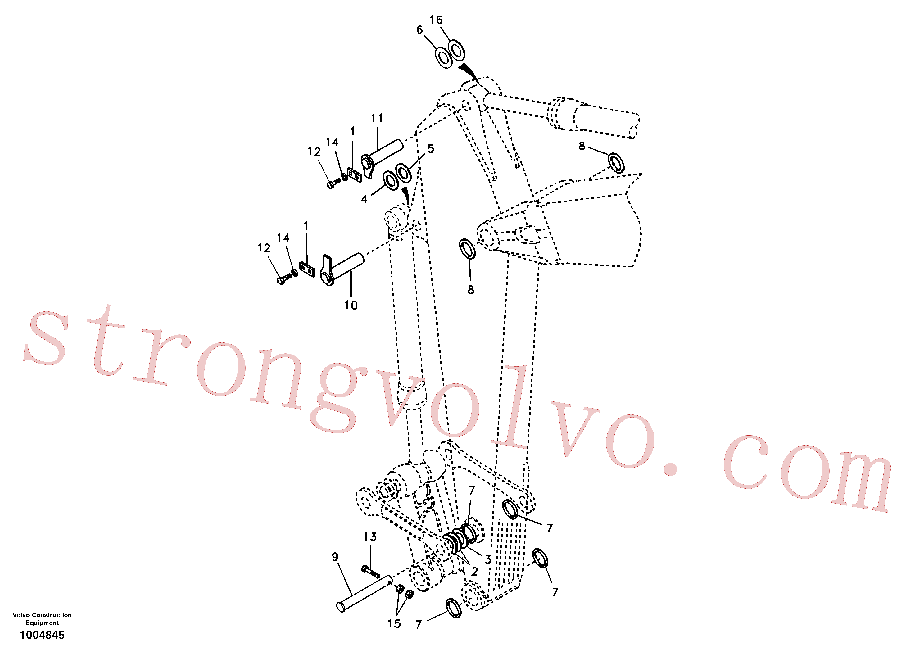 SA1171-30630 Volvo Elos do braço de afundamento(1004845 Montagem)