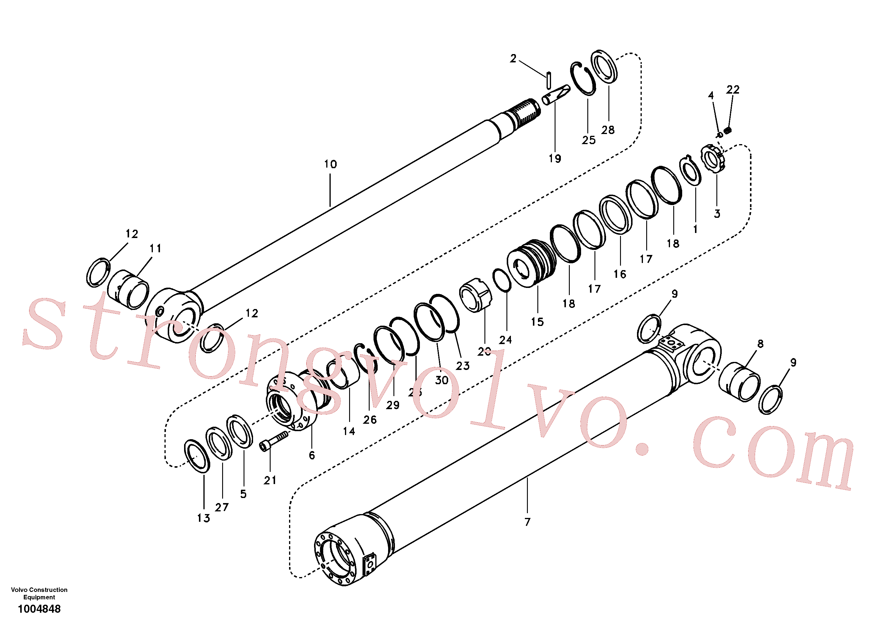 VOE14518301 Rod Volvo escavadeira