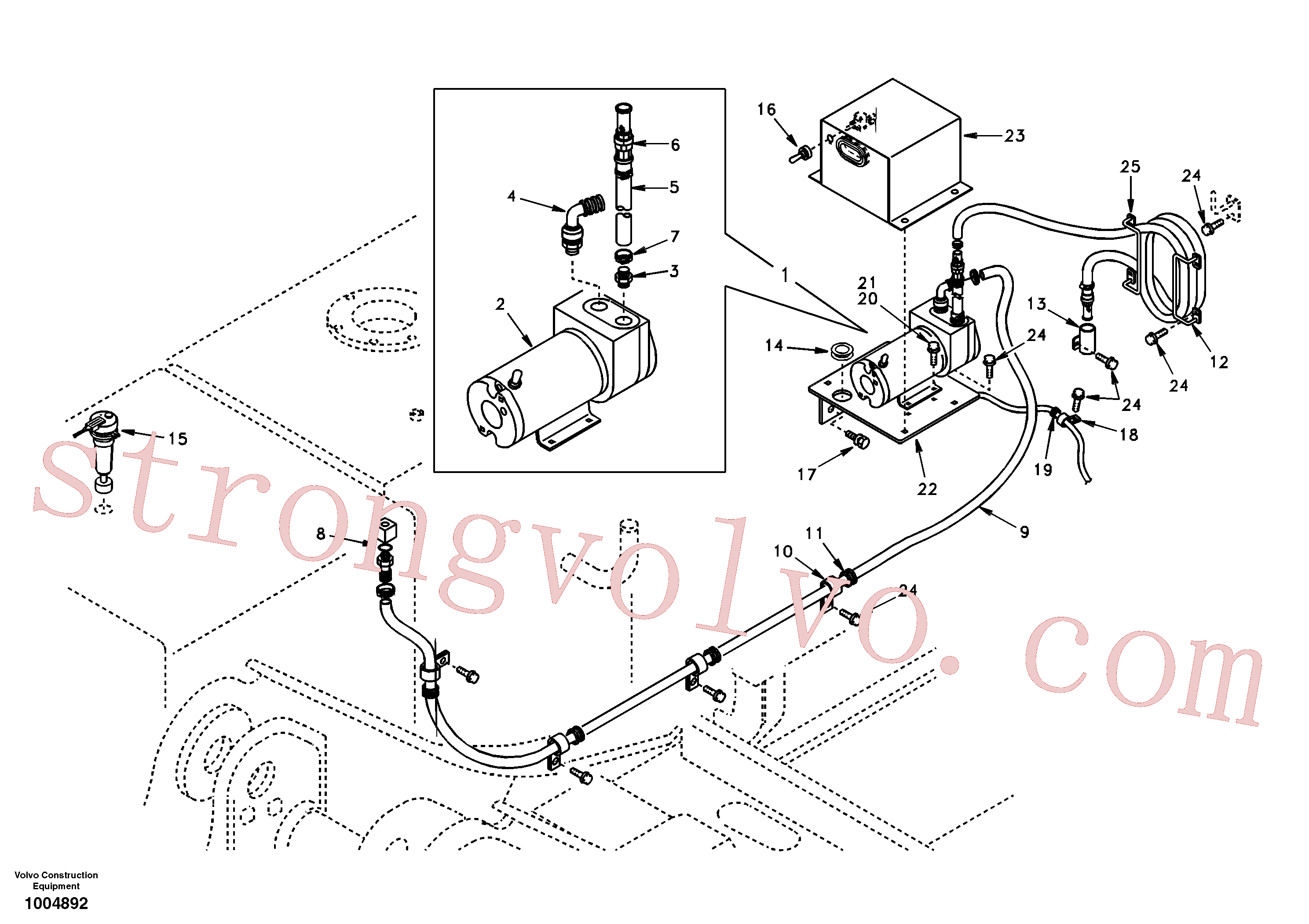 SA9041-10604 Volvo Bomba de enchimento de combustível(1004892 Montagem)