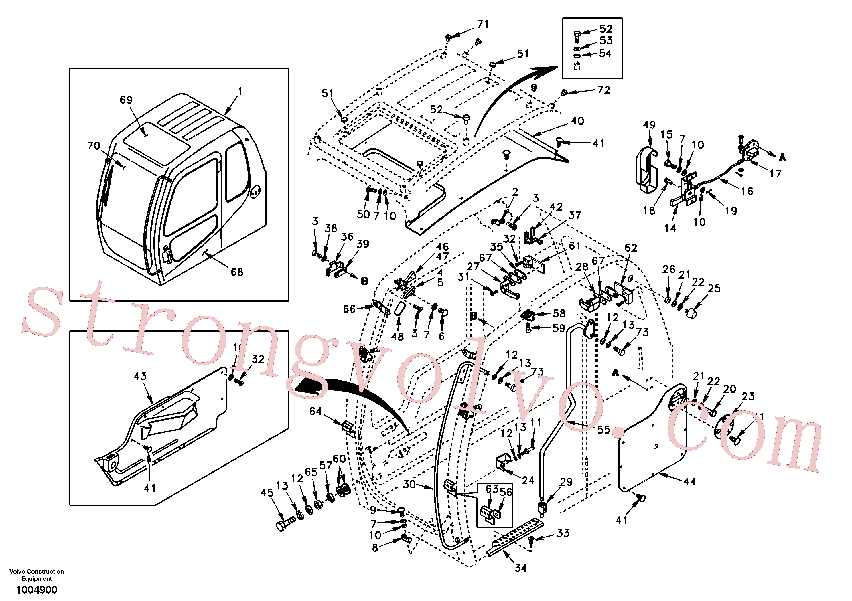 VOE969737 Volvo Cabina do operador(1004900 Montagem)