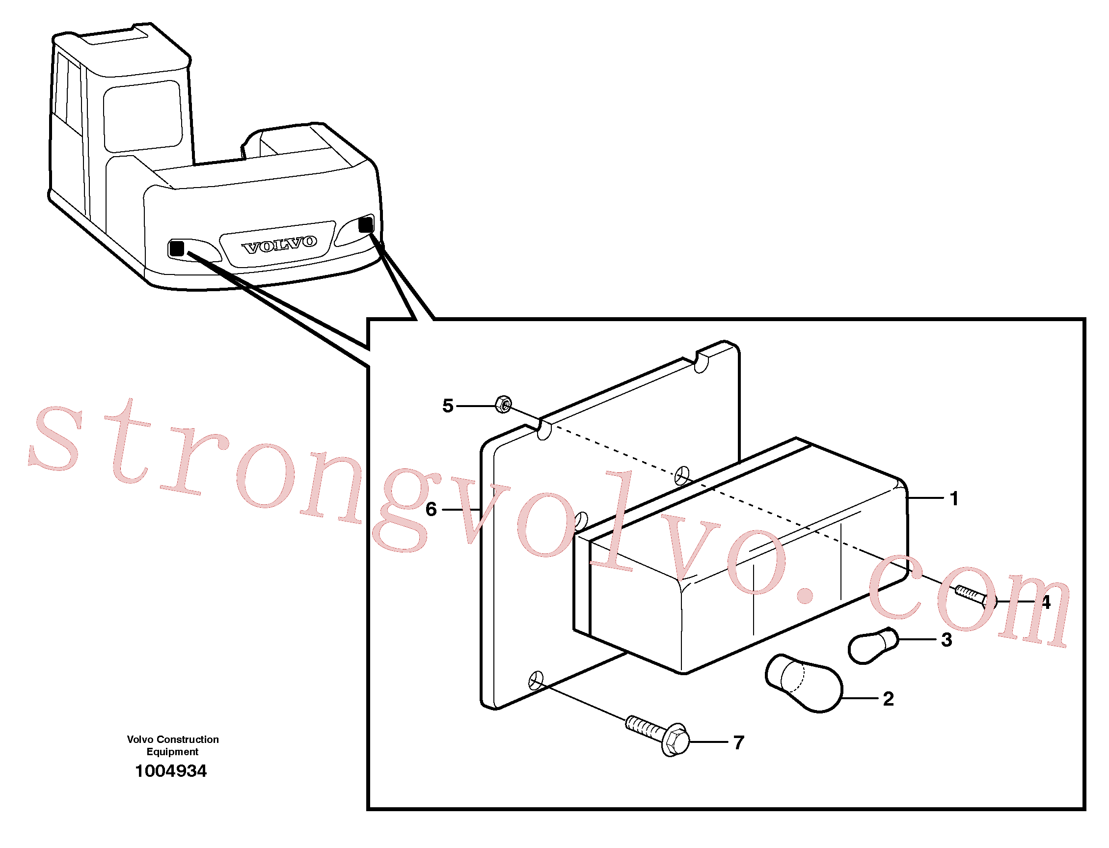 VOE983302 Volvo Iluminação, traseira(1004934 Montagem)