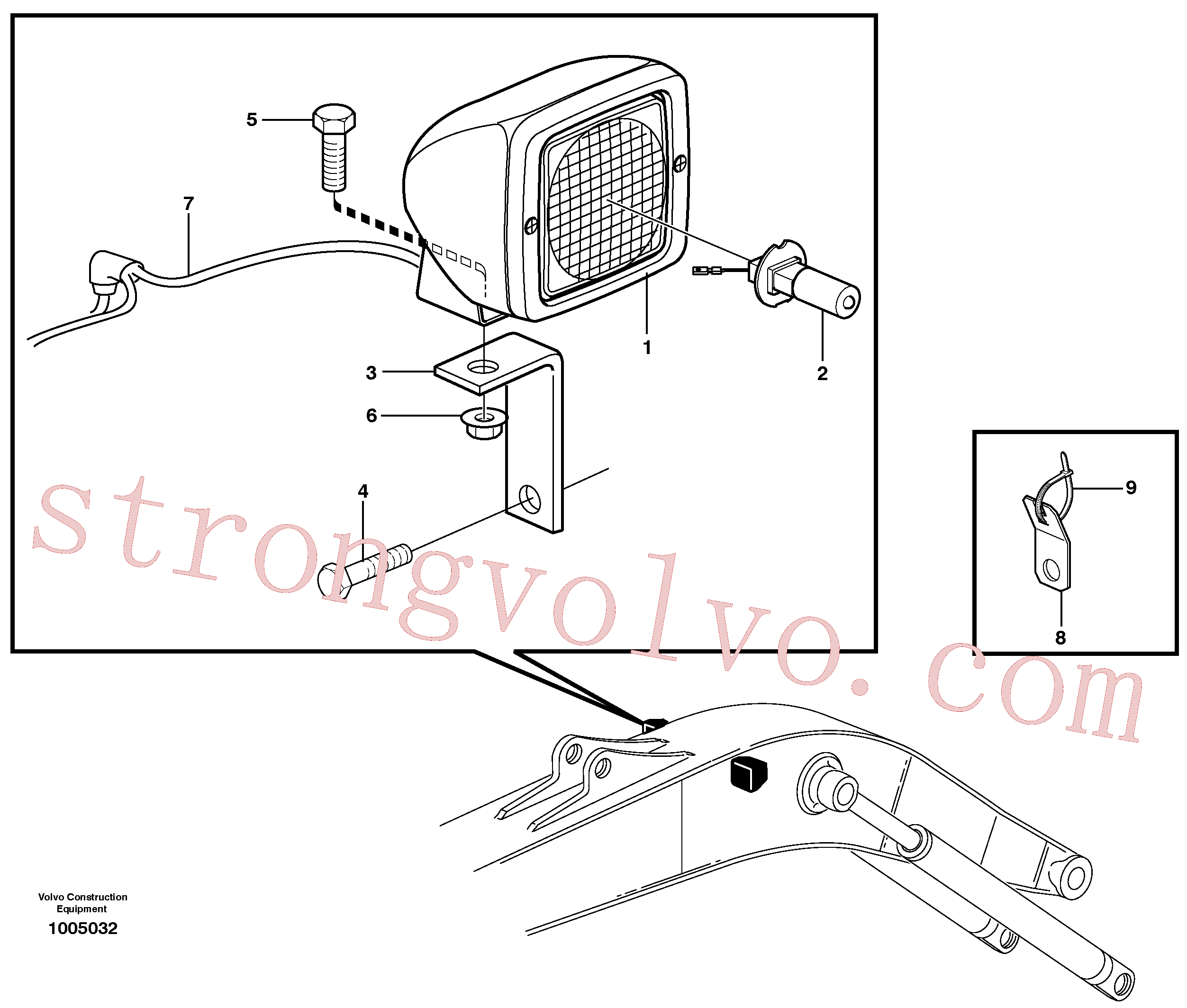 Volvo Montagem VOE2810491 Retentor Acessórios