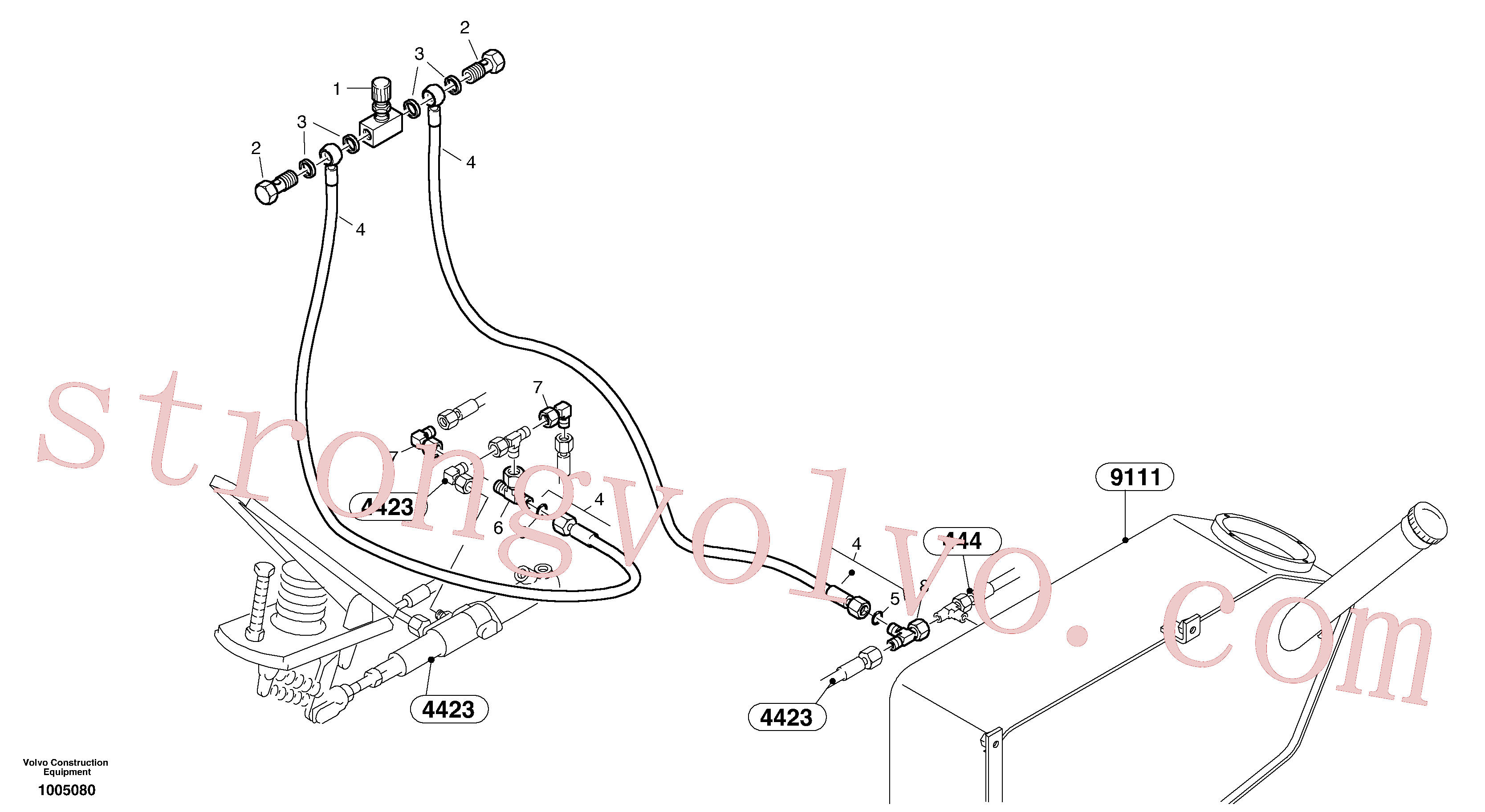 ZM7092202 Volvo Comando por impulsos manual(1005080 Montagem)