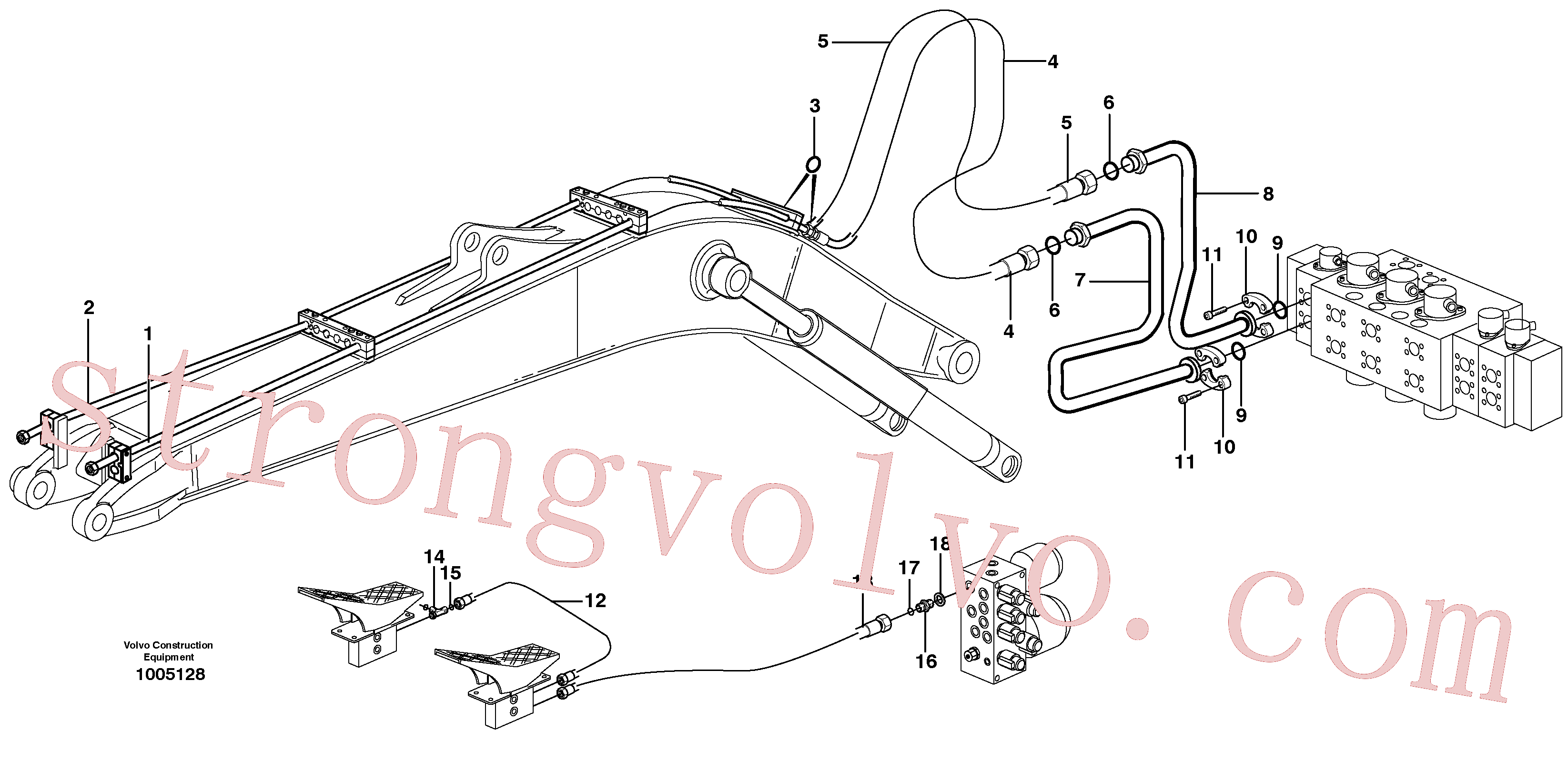 Volvo Montagem VOE14378747 Mangueira Acessórios