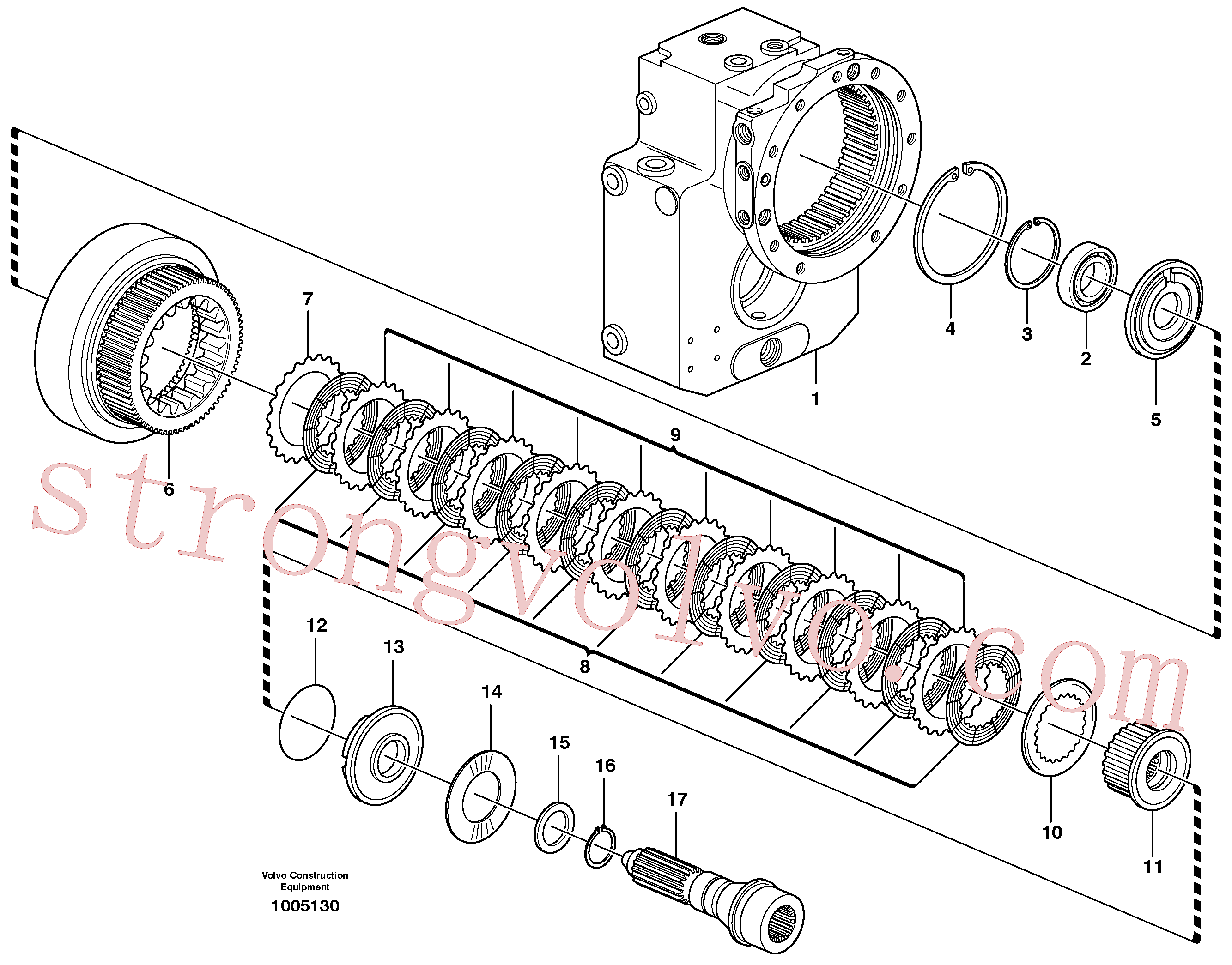 VOE14375091 Volvo Caixa de transferência, acoplamento hidráulico(1005130 Montagem)