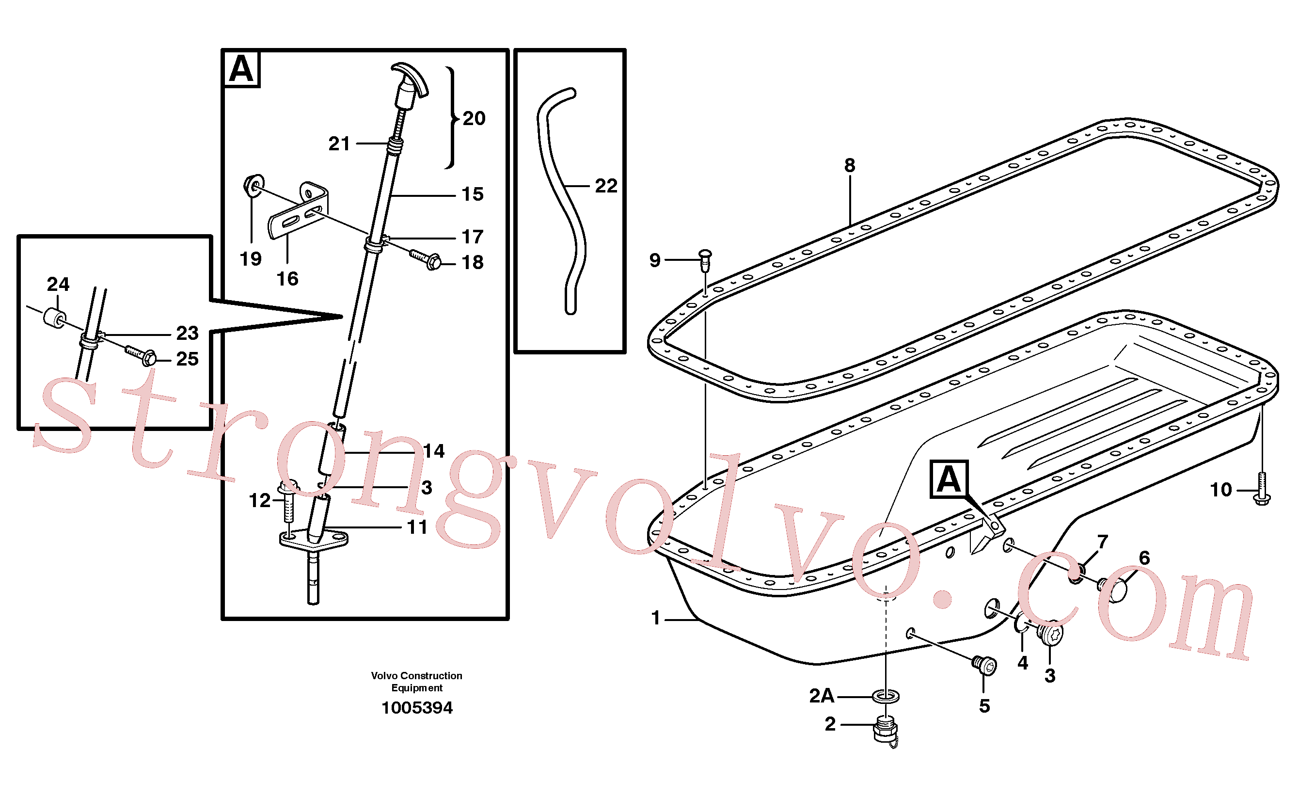 Atacado VOE8149244 Mangueira de borracha Volvo escavadeira
