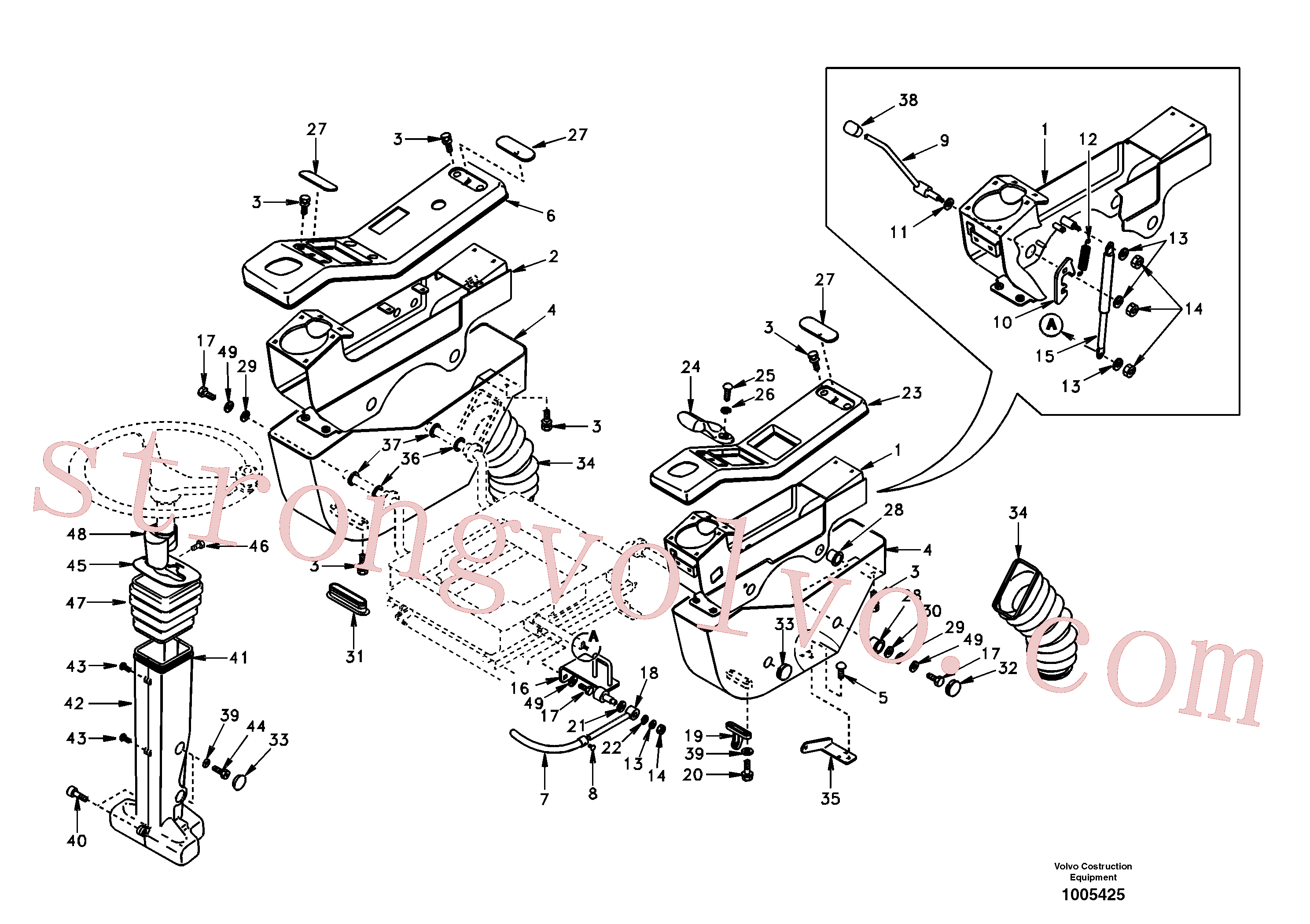 SA9217-11400 Volvo Painel de instrumentos, painel de comando(1005425 Montagem)