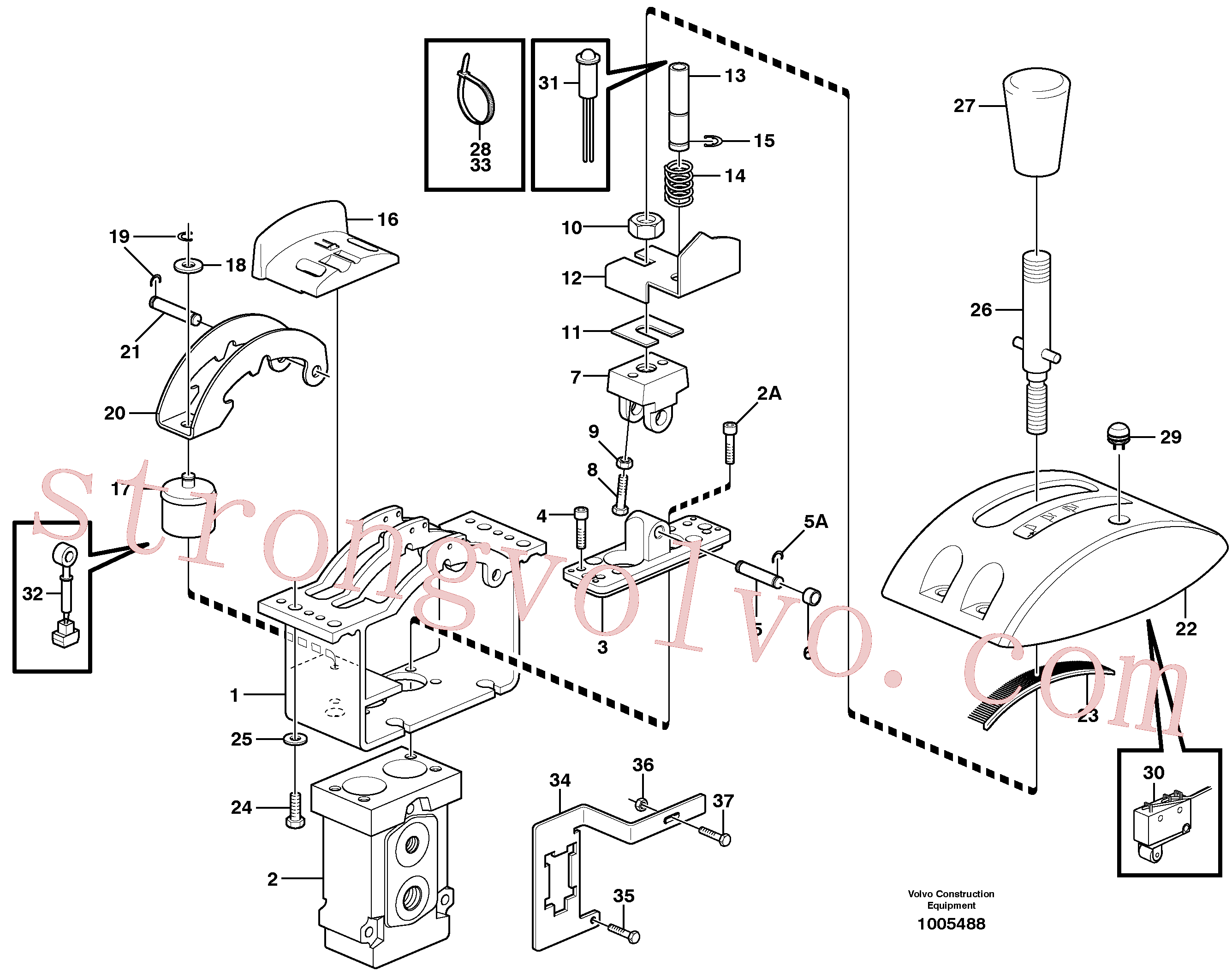 VOE11059811 Válvula de comando Inscreva-se para Volvo Acessórios para escavadeira