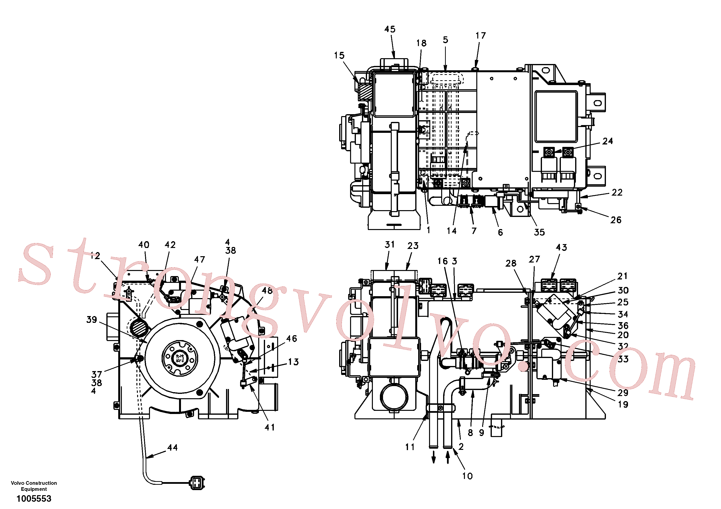 SA9011-10603 Volvo Unidade de aquecimento(1005553 Montagem)