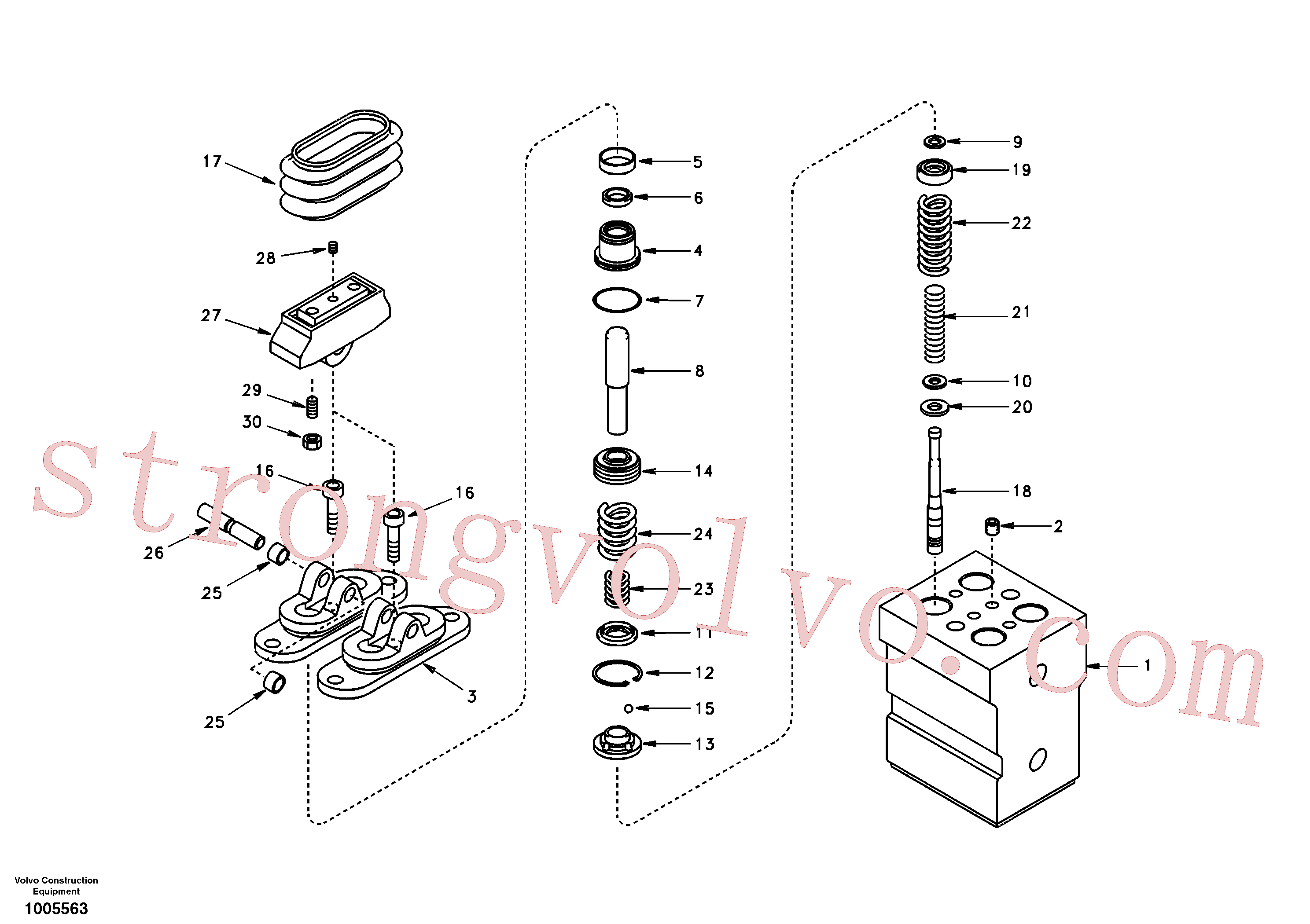 Volvo Montagem SA8230-27520 Spring Acessórios