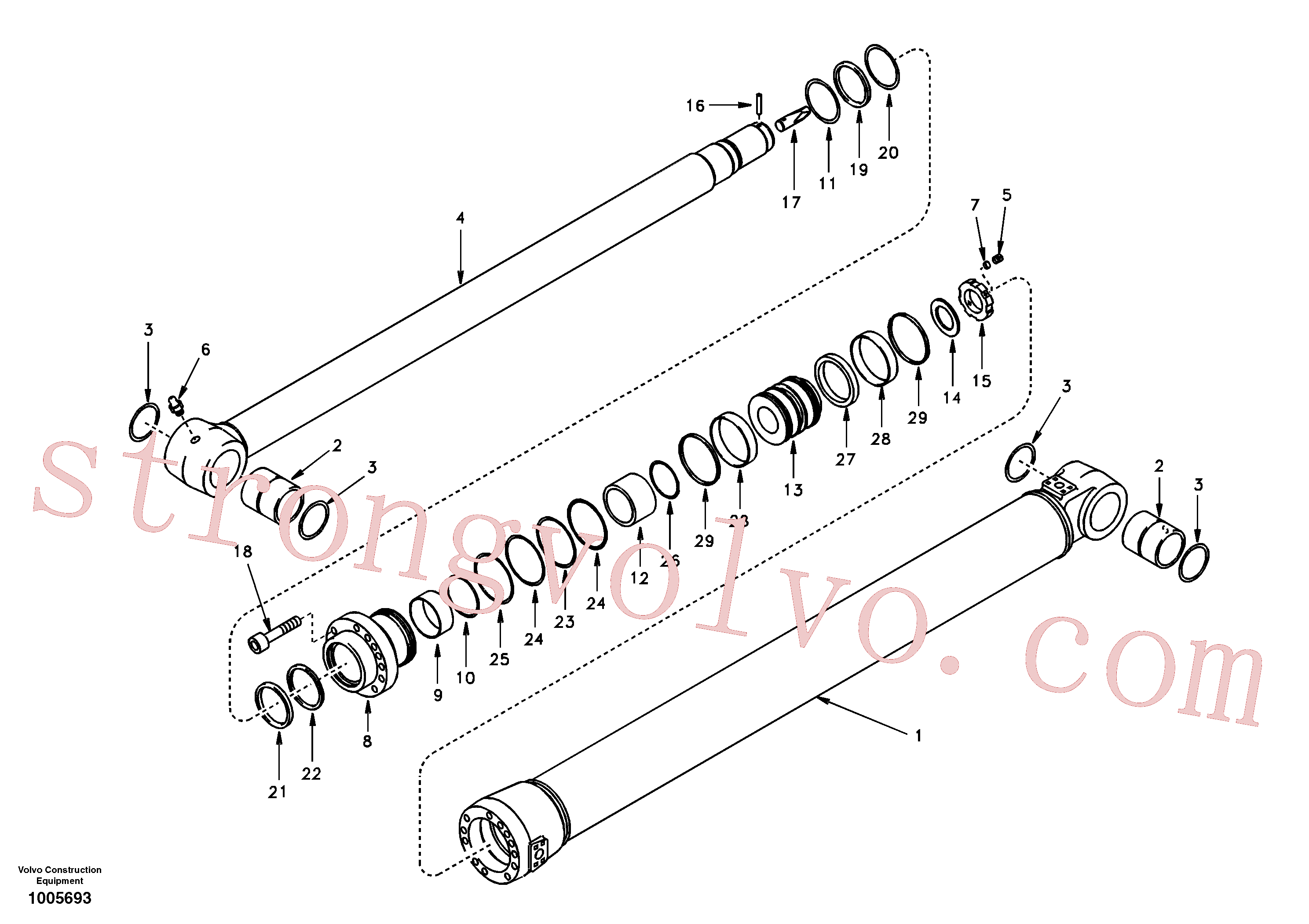 Atacado VOE14501178 Tube Assy Volvo escavadeira