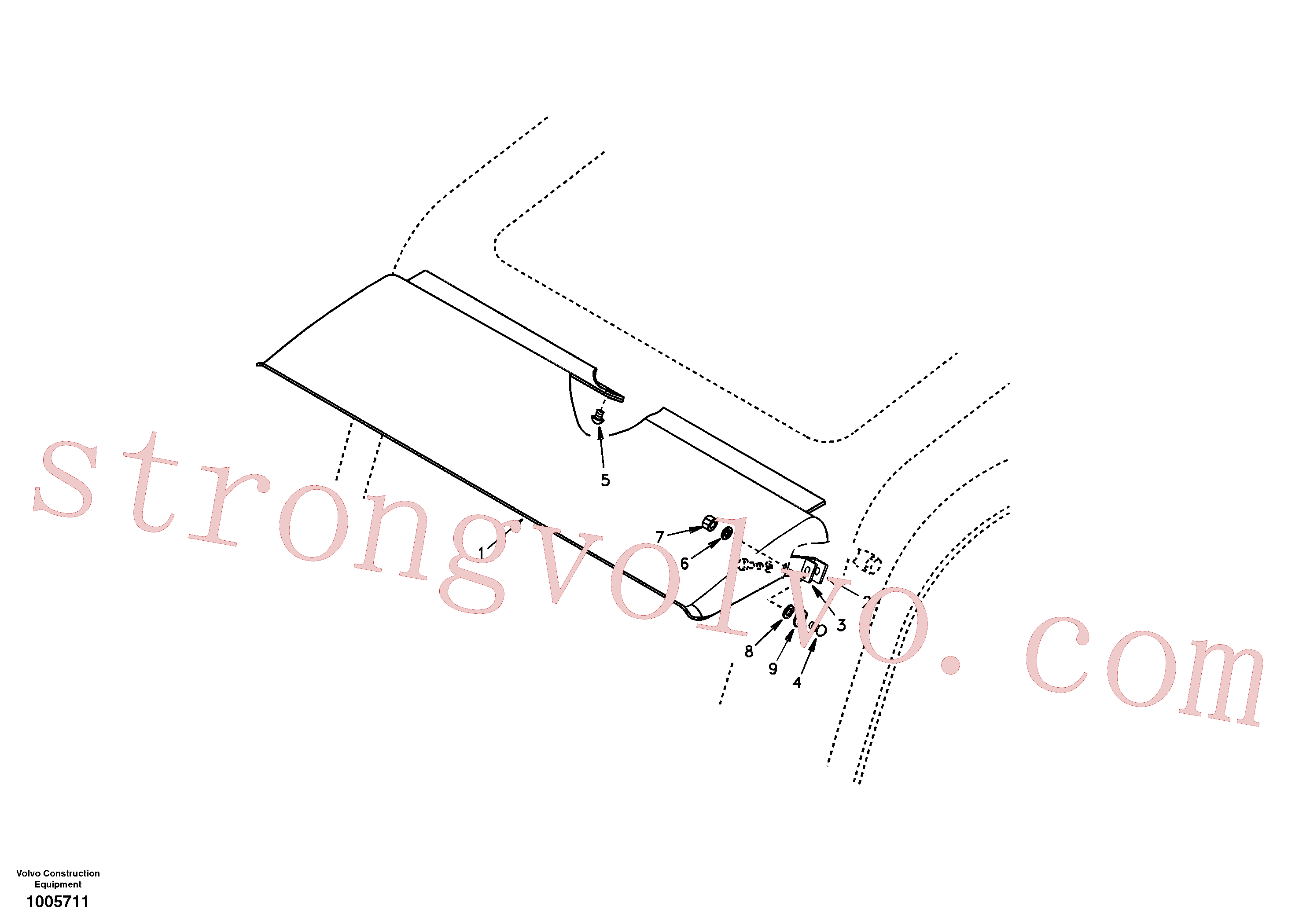 SA9111-10600 Volvo Pala de chuva, equipamento exterior(1005711 Montagem)