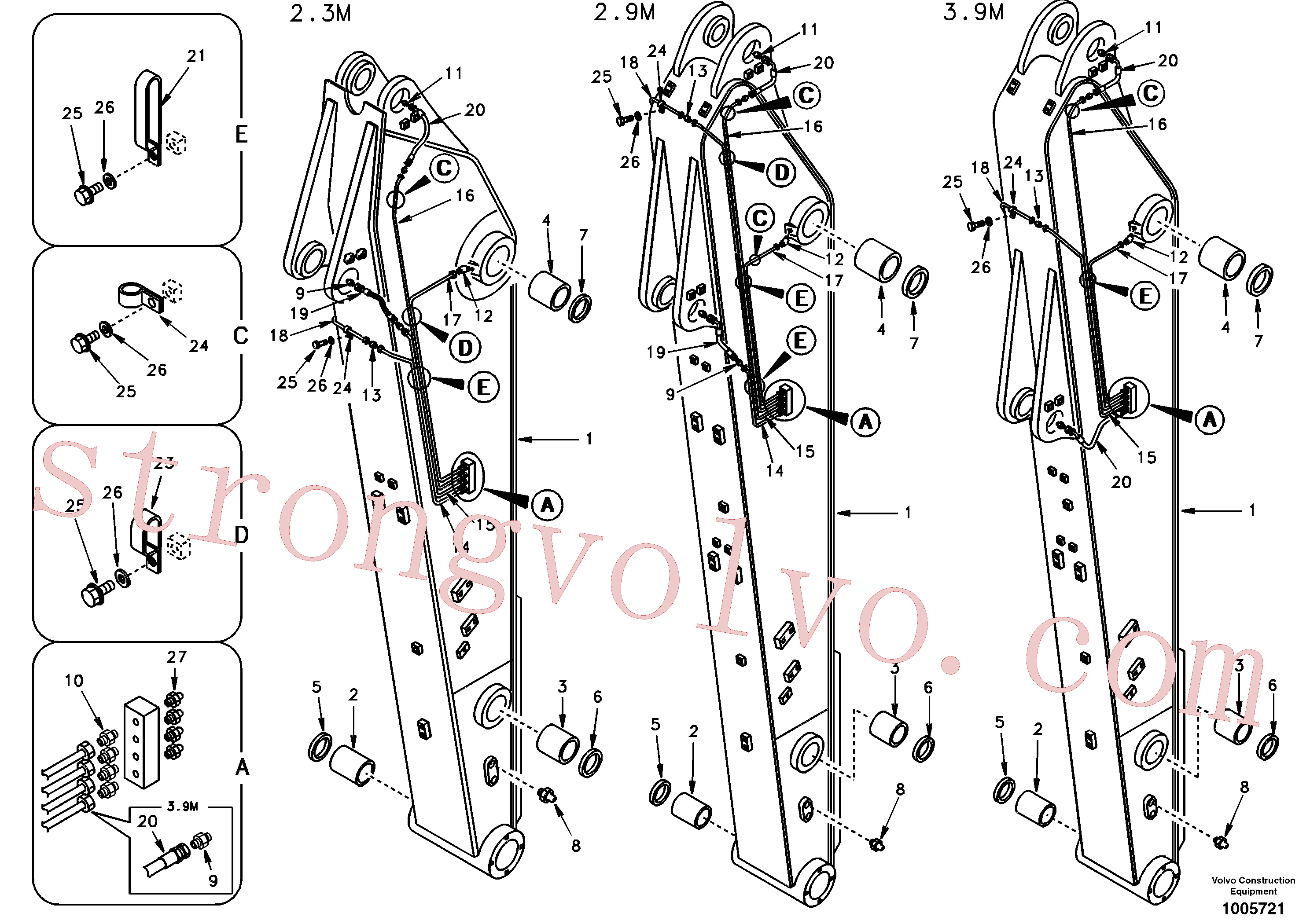 Volvo Montagem SA1172-07510 Pipe Acessórios