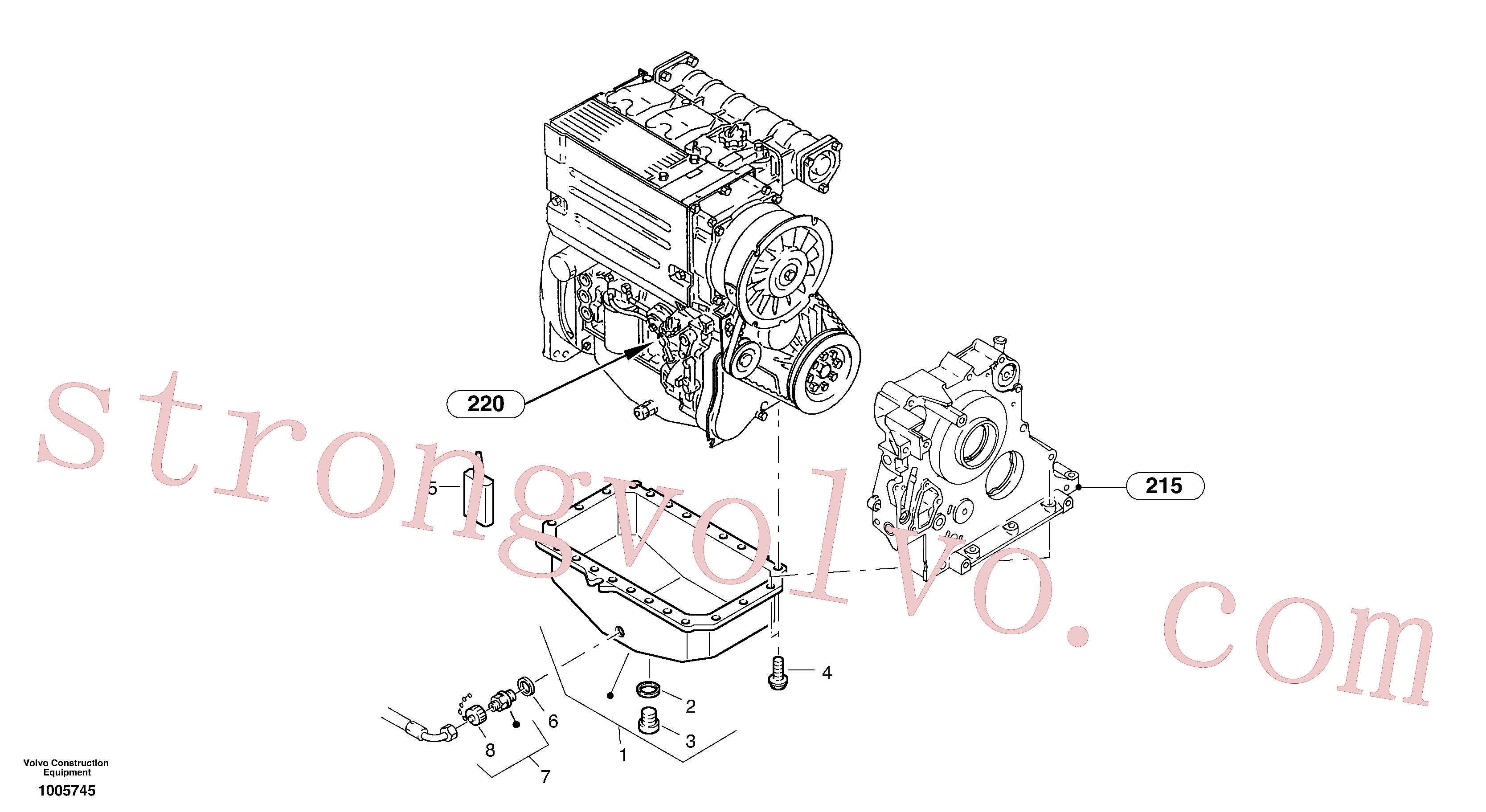 ZM2285689 Corrente com capa Inscreva-se para Volvo Acessórios para escavadeira