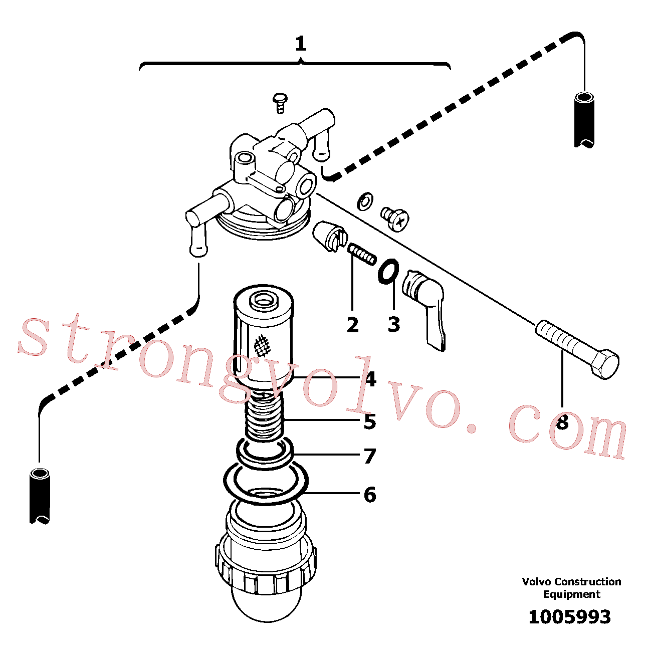 VOE965178 Volvo Câmara de sedimentação(1005993 Montagem)