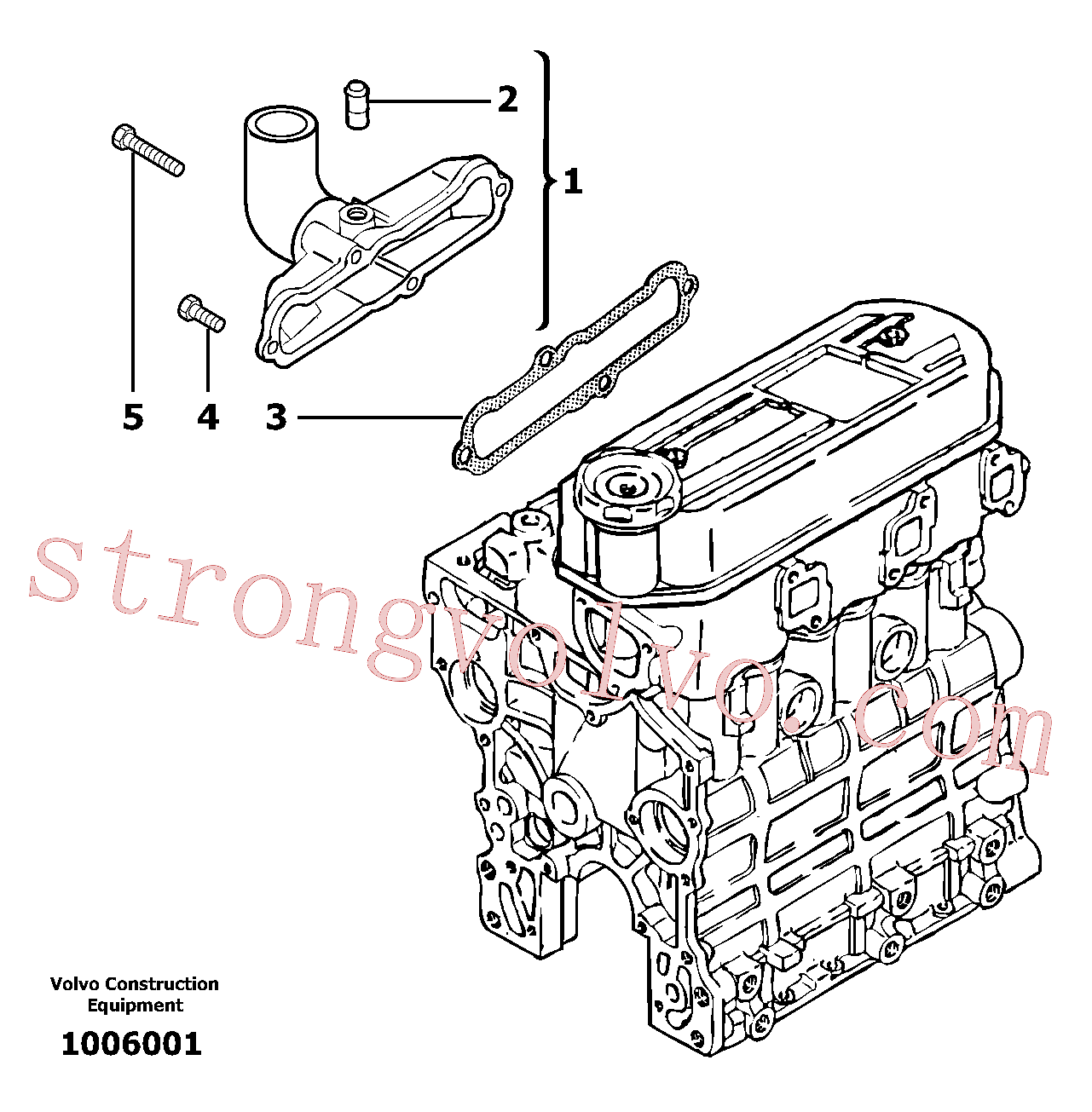 China Made PJ4380305 Screw Volvo Acessórios para escavadeira