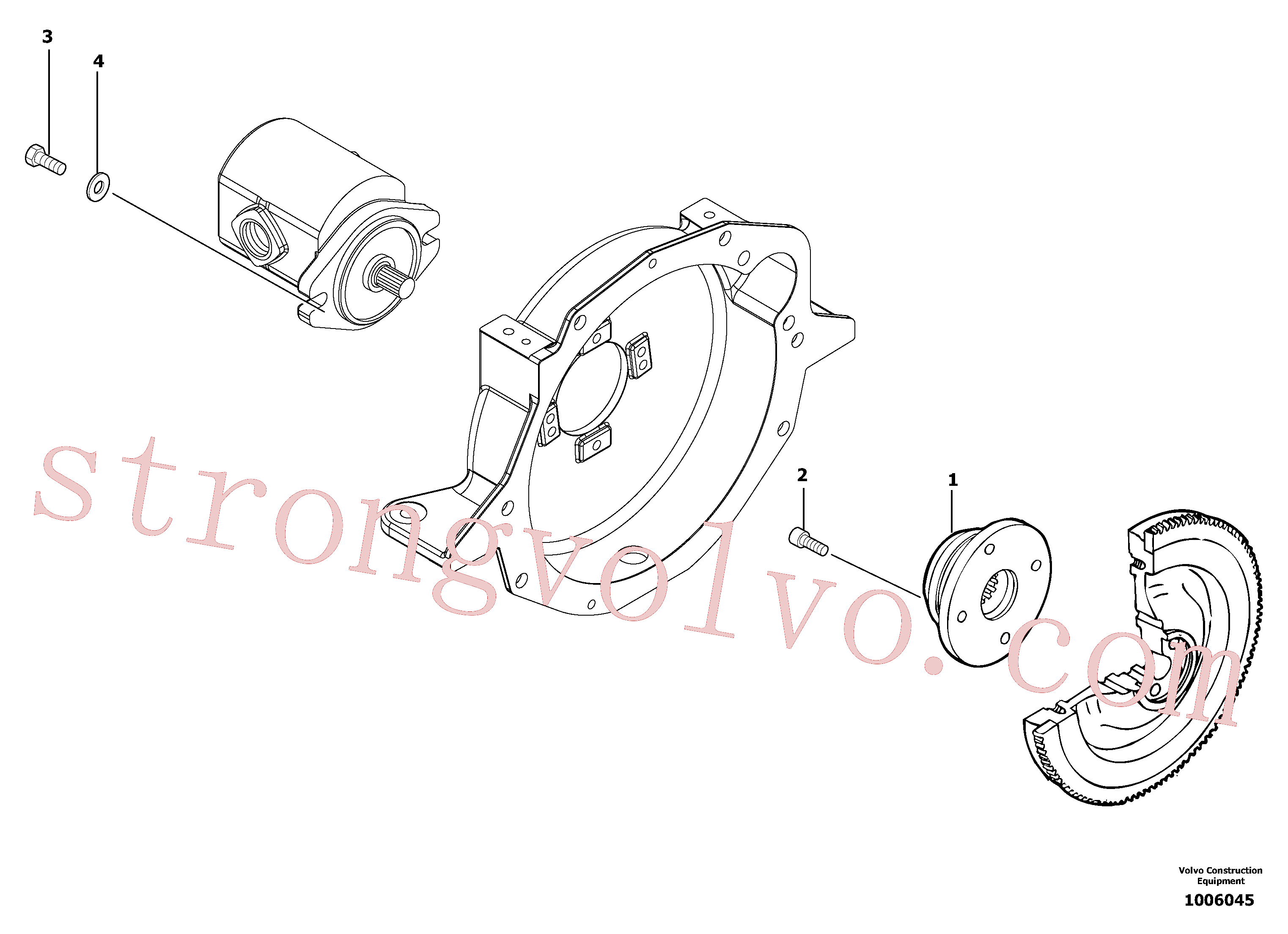 Volvo Acessórios para escavadeira VOE13960148 Arruela simples Acessórios