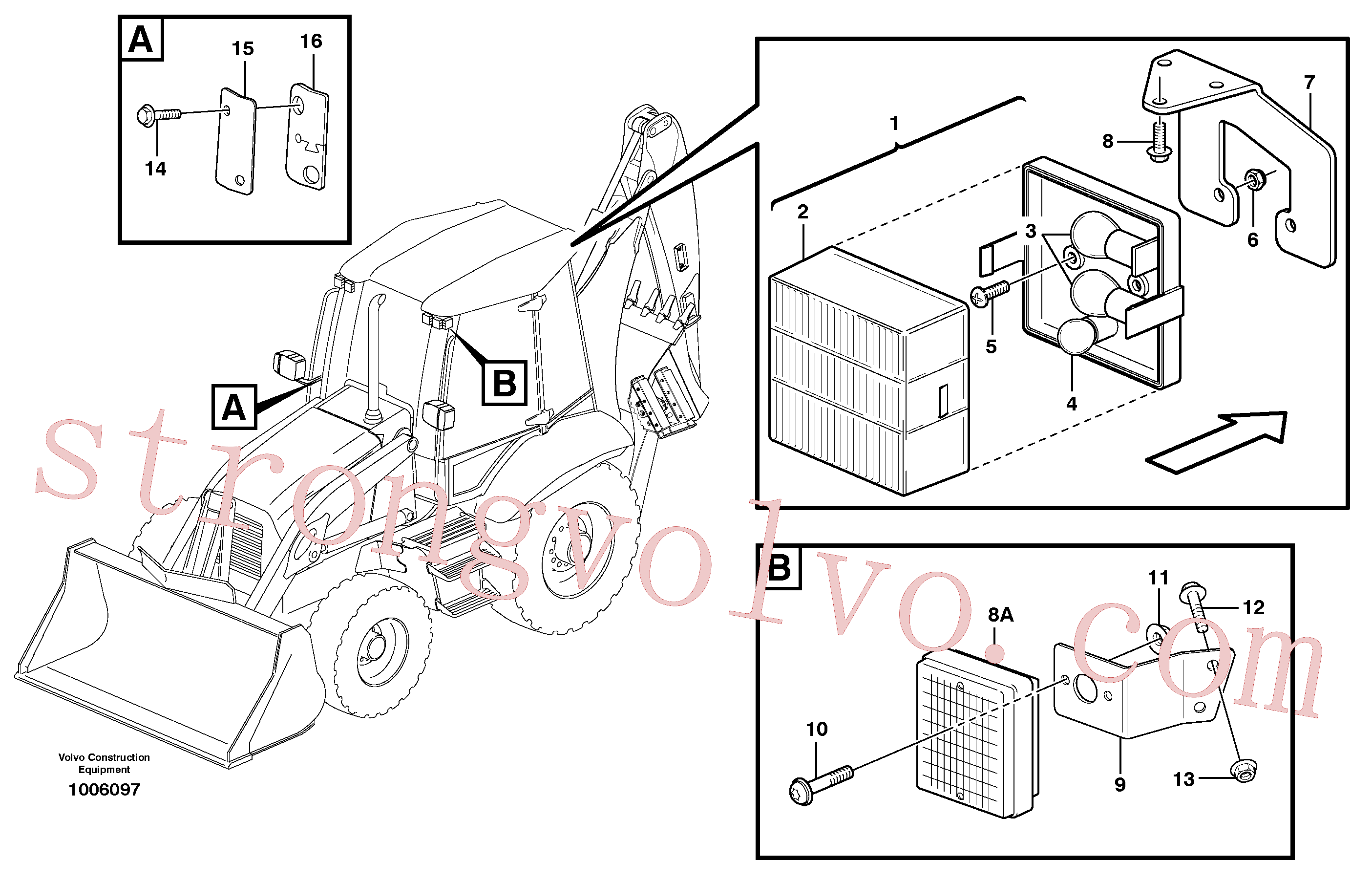 VOE955251 Volvo Iluminação traseira, Indicador de direcção(1006097 Montagem)