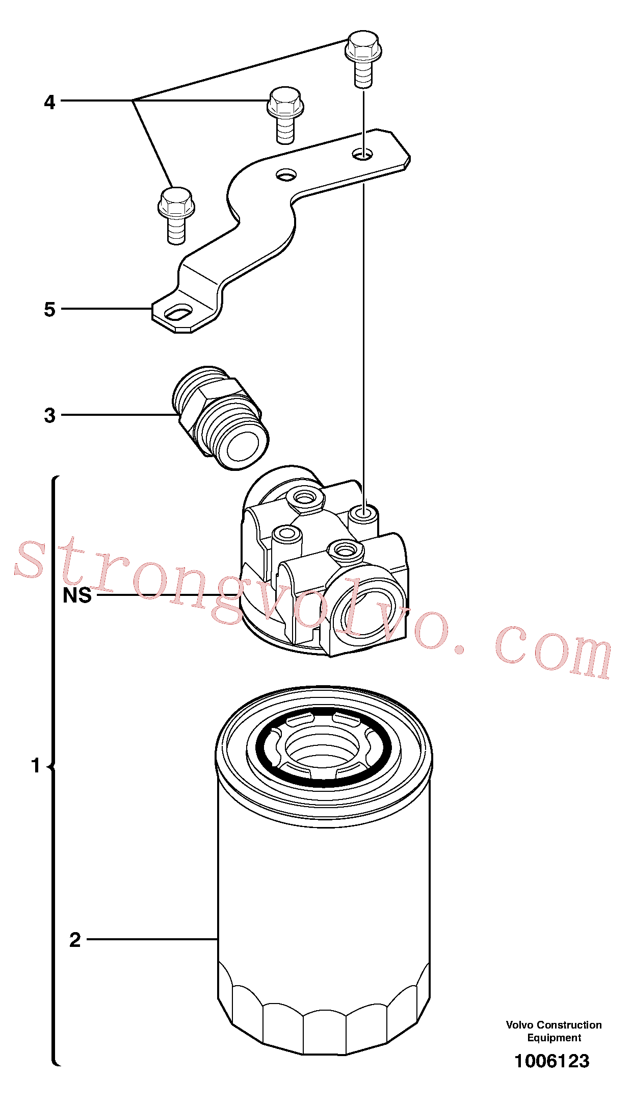 Volvo Montagem VOE11800462 Support Acessórios