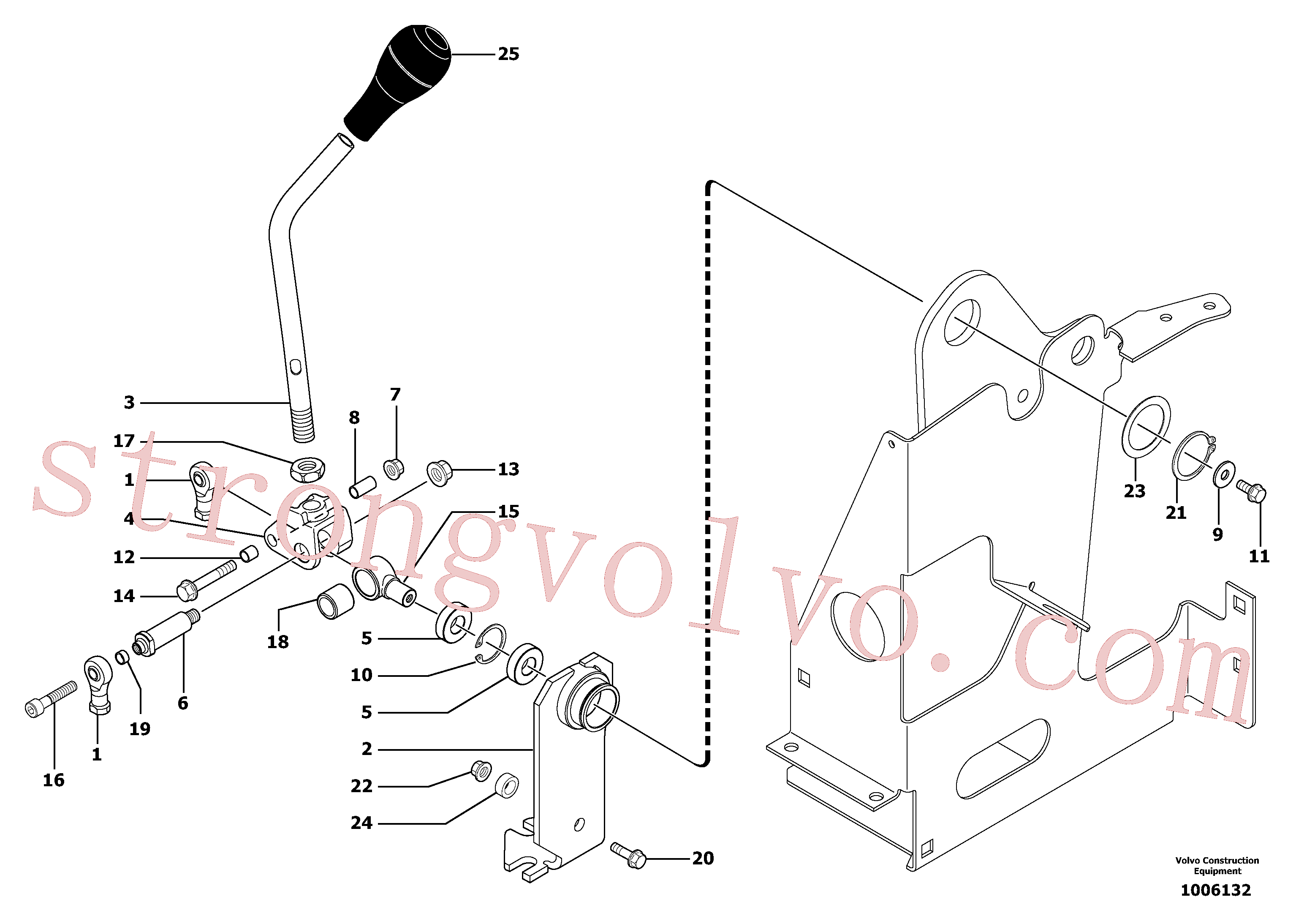 VOE11801817 Mancal Volvo escavadeira