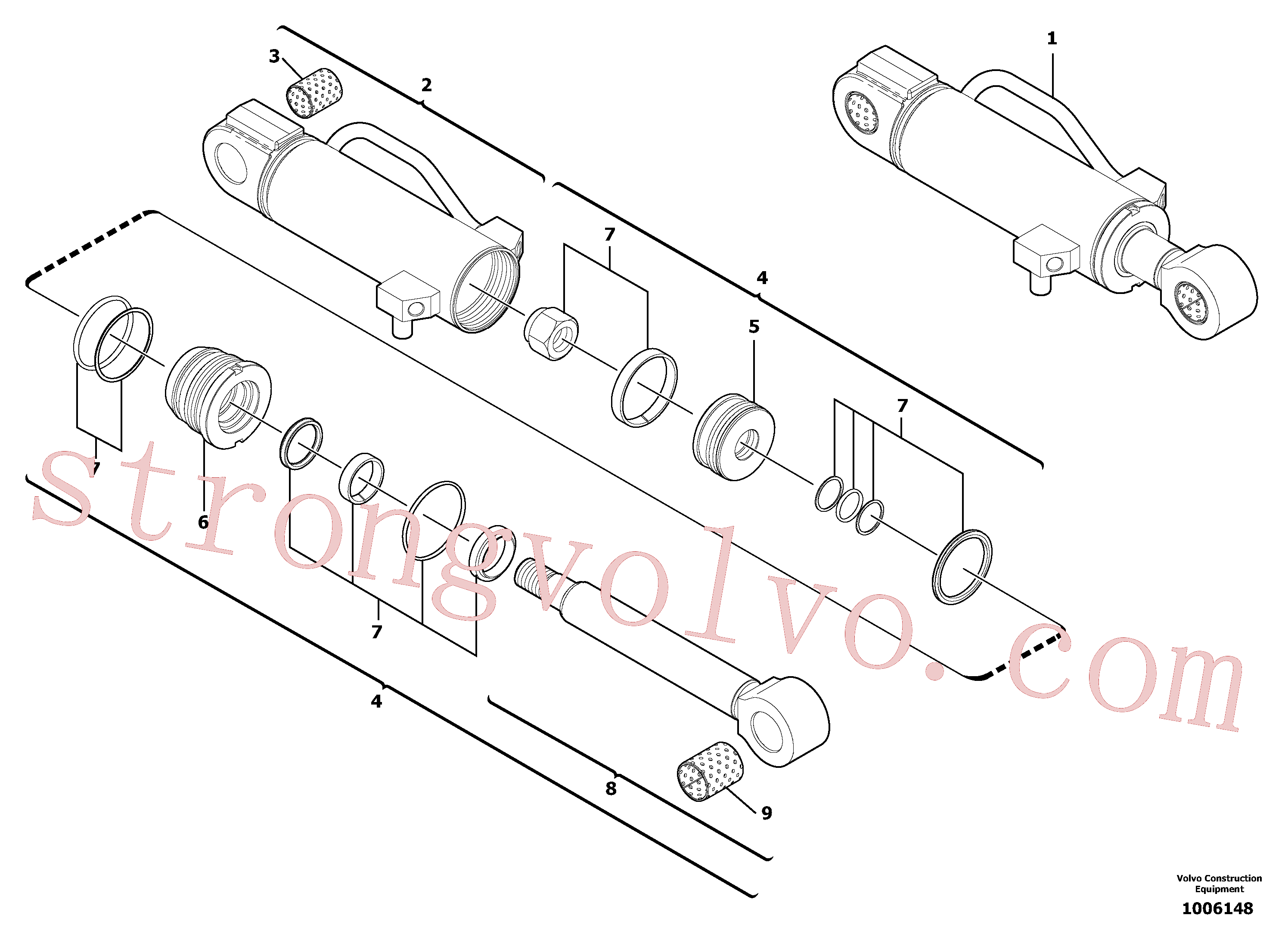 Atacado VOE11988899 Jogo Volvo escavadeira