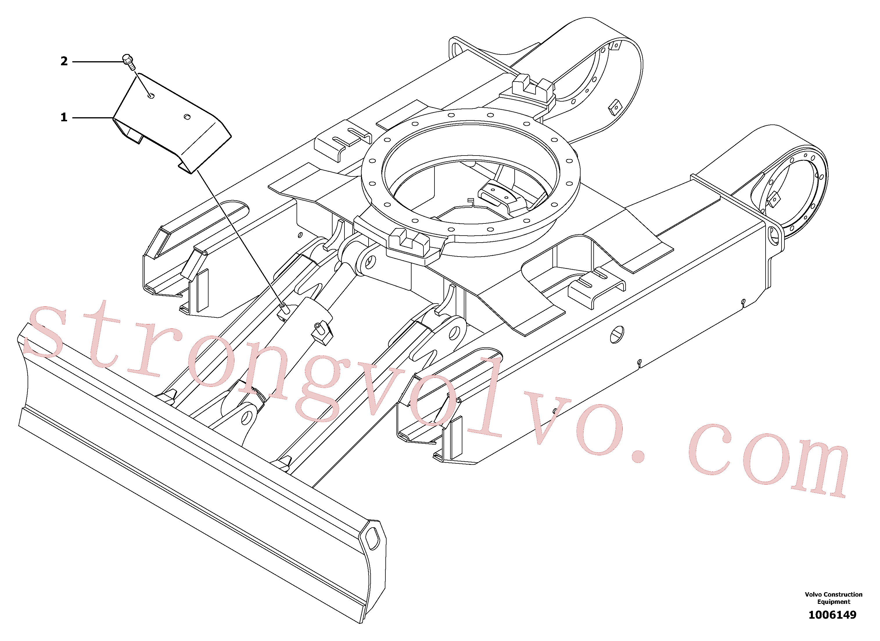 PJ5040577 Volvo Protecção da haste do cilindro(1006149 Montagem)