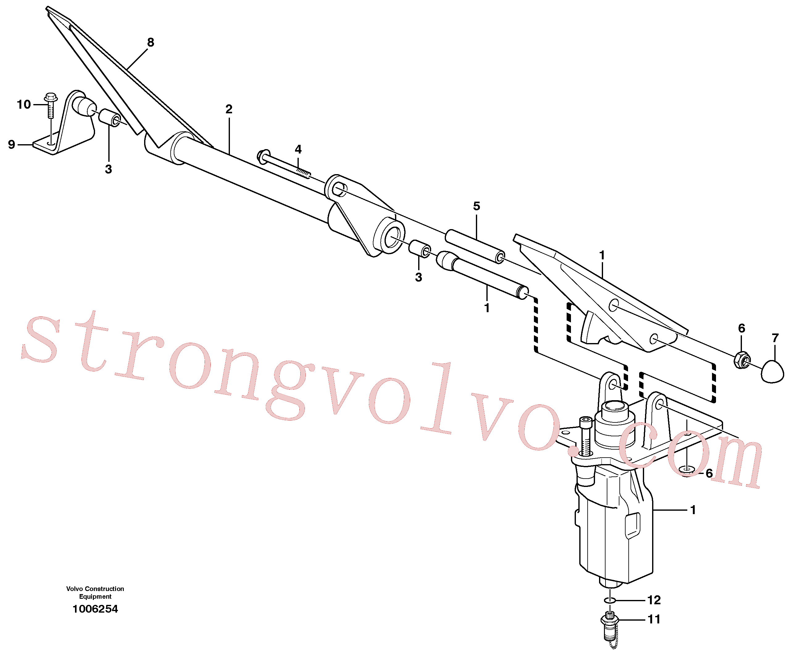 VOE14212998 Volvo Pedais de travão duplos(1006254 Montagem)