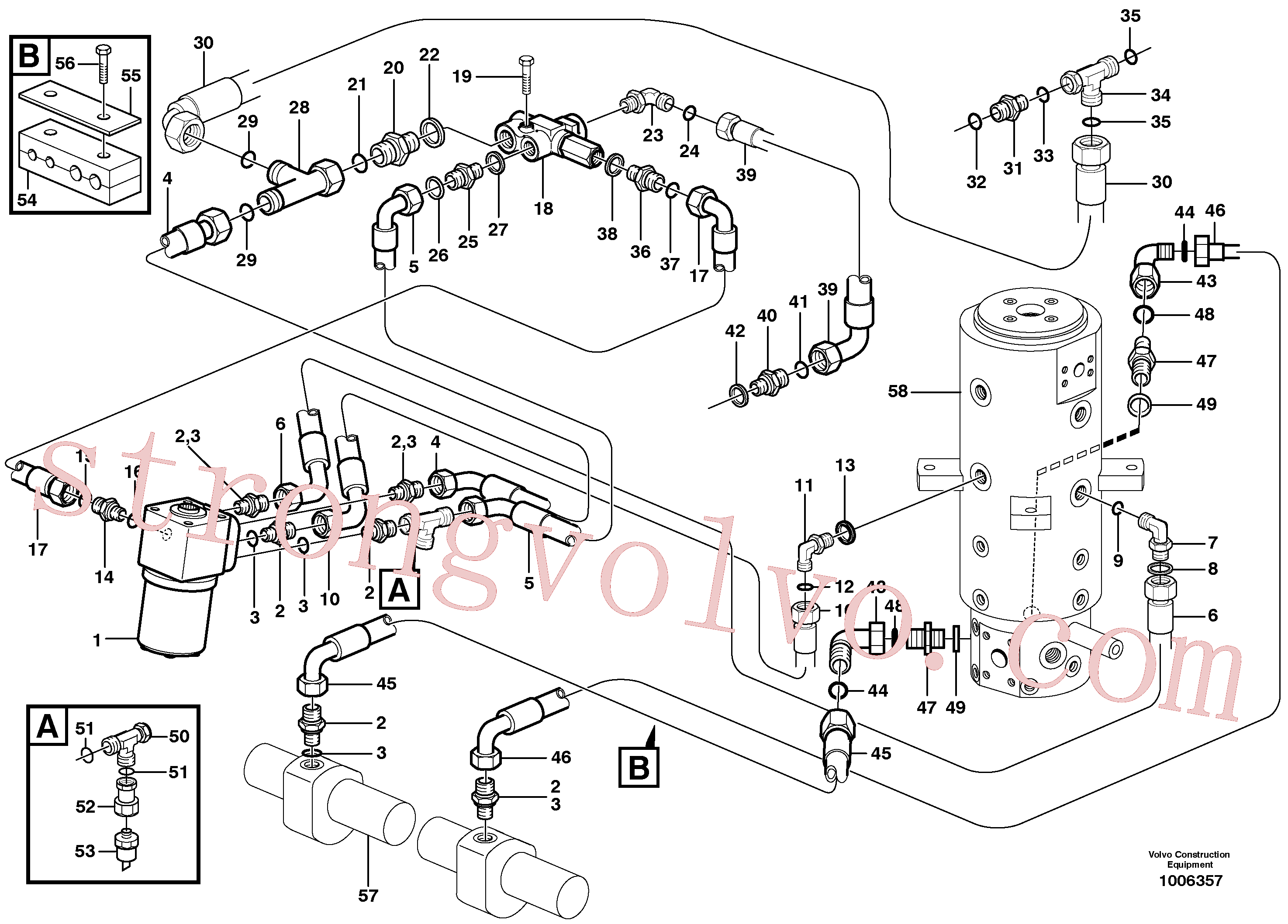 VOE13933928 Volvo Sistema de direcção(1006357 Montagem)