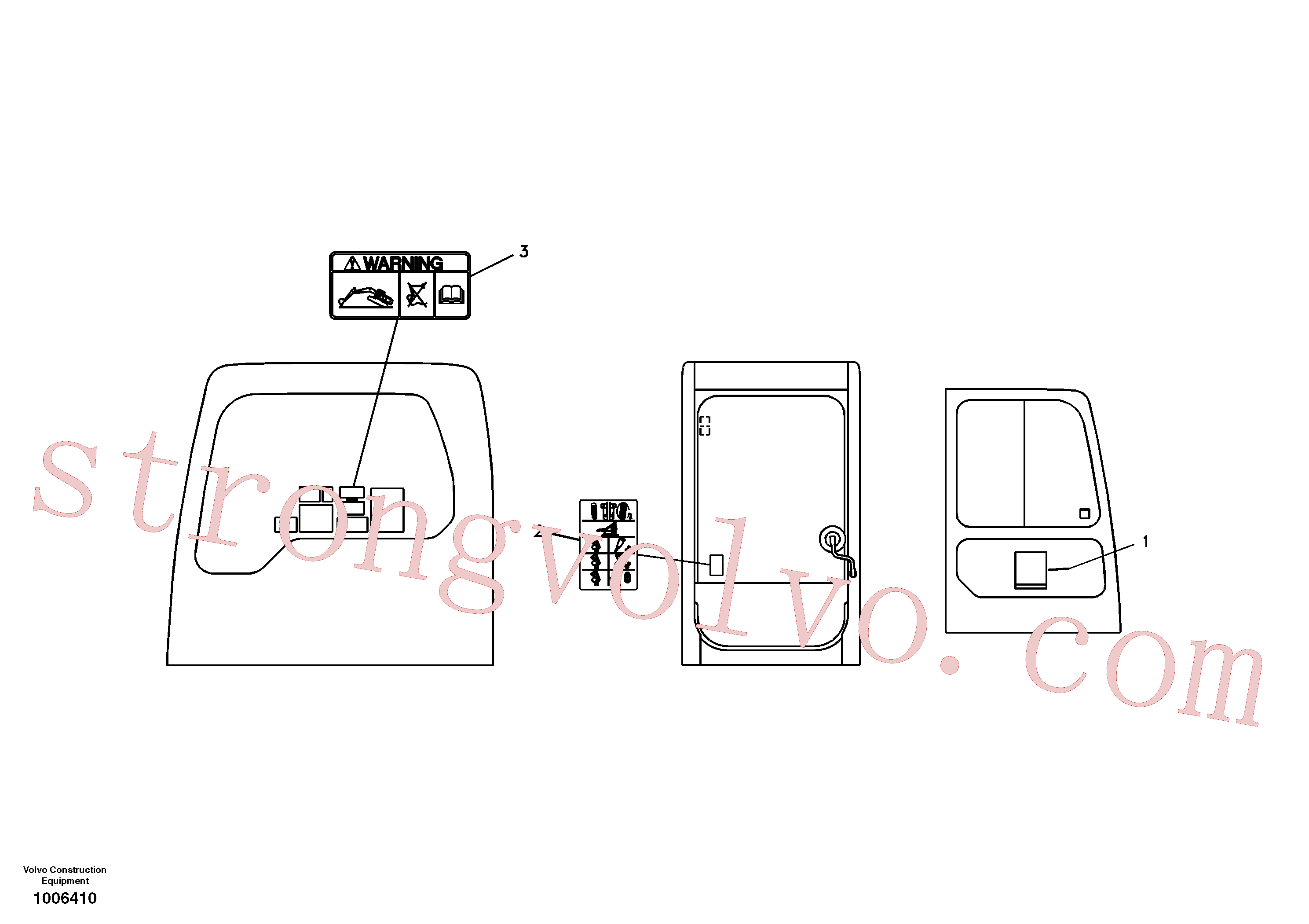 Volvo VOE14520134 Decalque Volvo Acessórios para escavadeira