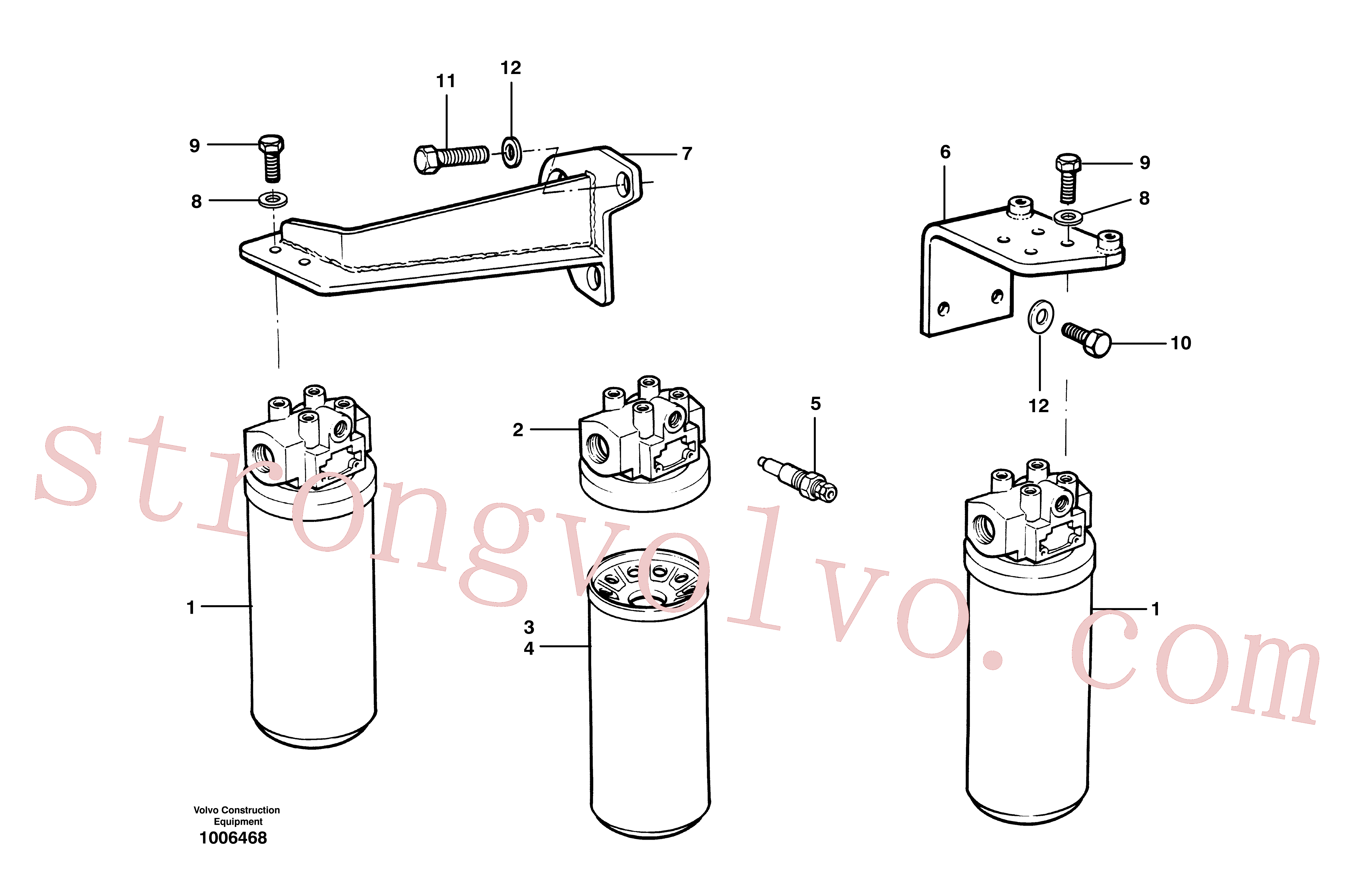 CH50A-0608ZI Volvo Filtro hidráulico(1006468 Montagem)